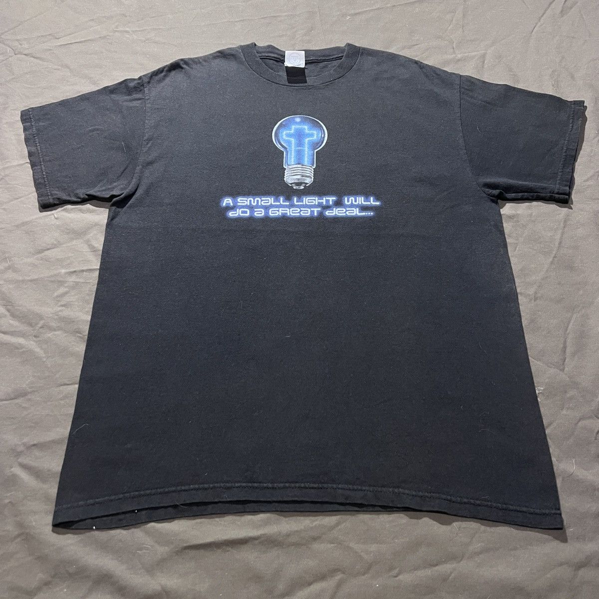 Vintage Vintage Y2K A small light Jesus God Bible Holy Tee graphic Size US L / EU 52-54 / 3 - 2 Thumbnail