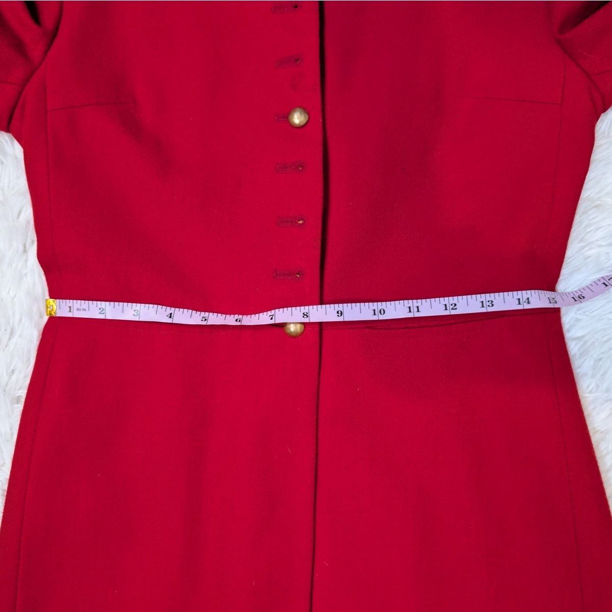 Harve Benard Vintage Harve Bernard by Bernard Holtzman Wool Overcoat Red Size XS / US 0-2 / IT 36-38 - 8 Thumbnail