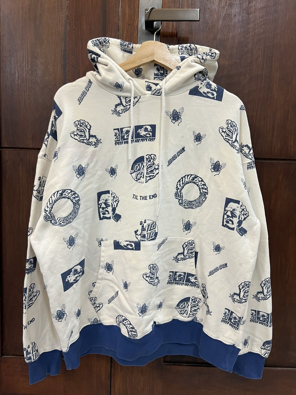 Vintage Santa Cruz Full Print Hoodies