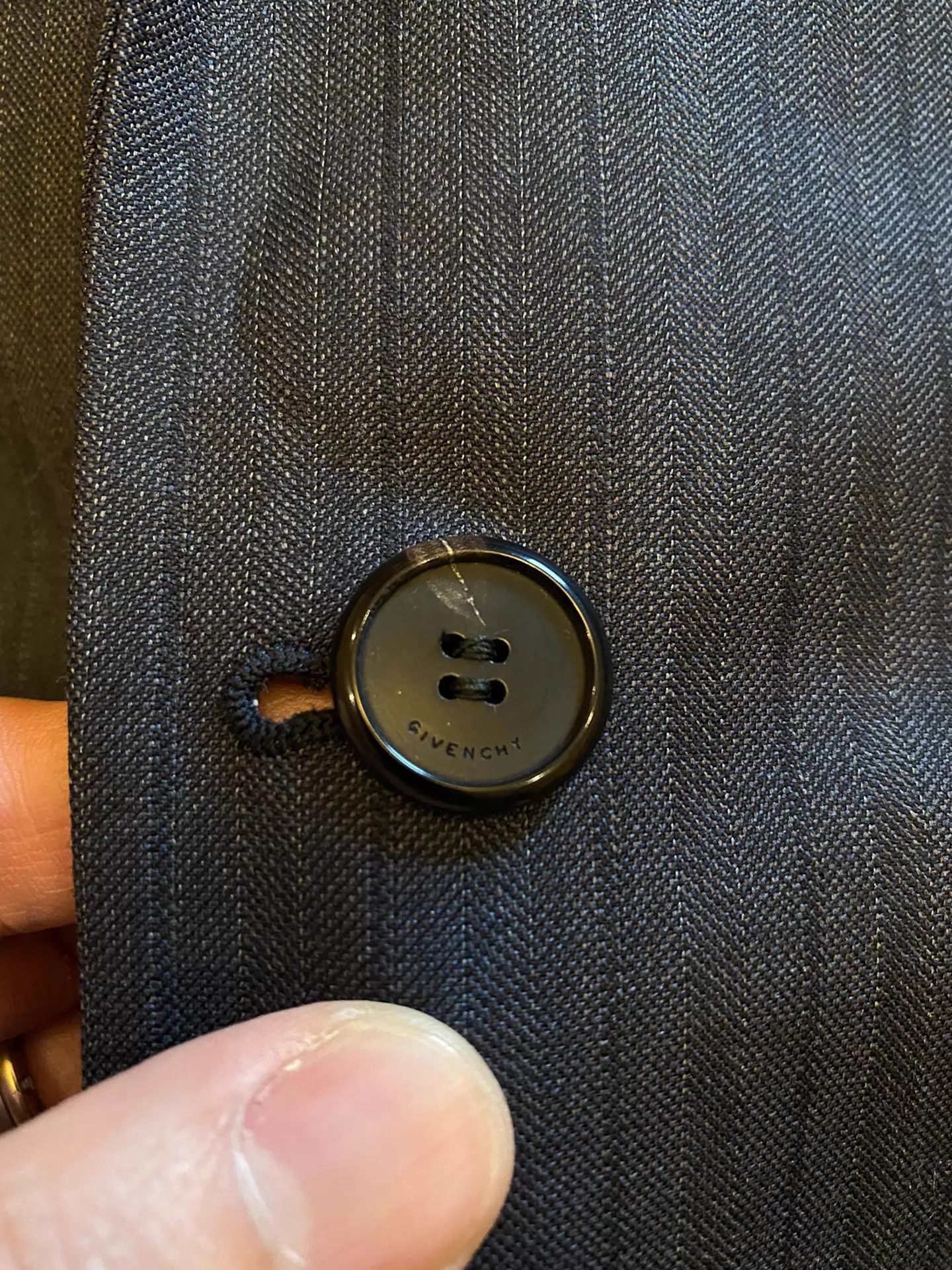 Givenchy Givenchy French 100% Wool Suit 48 Size 48R - 9 Thumbnail