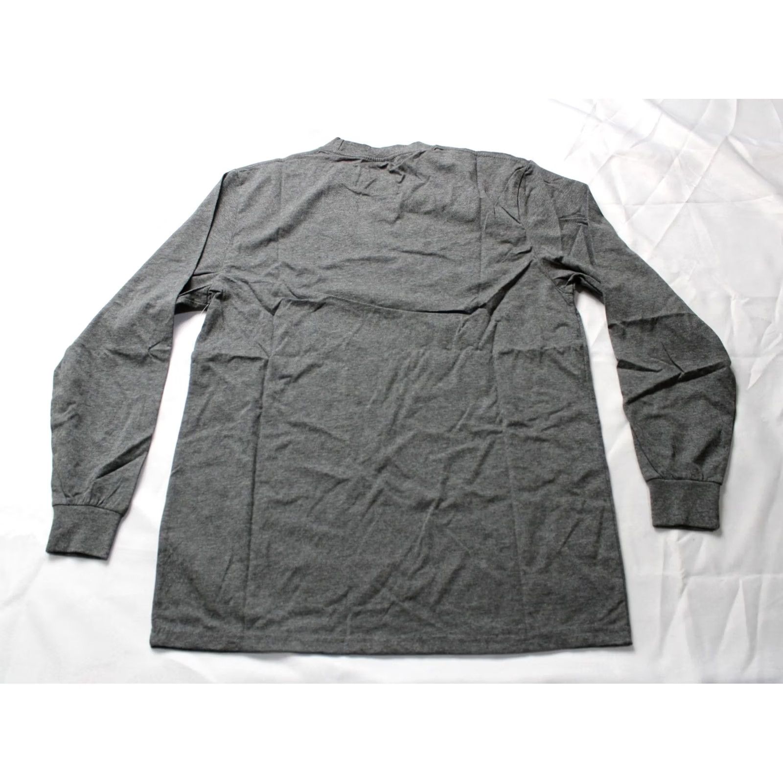 Vintage Action Threads Men's Long Sleeve T-Shirt Charcoal Medium Size US M / EU 48-50 / 2 - 3 Thumbnail