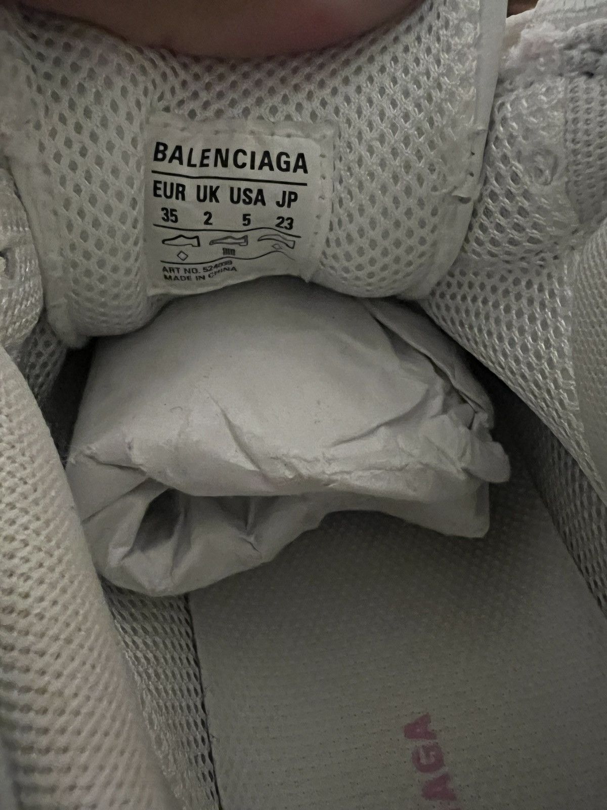 Balenciaga Balenciaga Triple S Large Print All Over in Pink Size US 5 / IT 35 - 7 Thumbnail