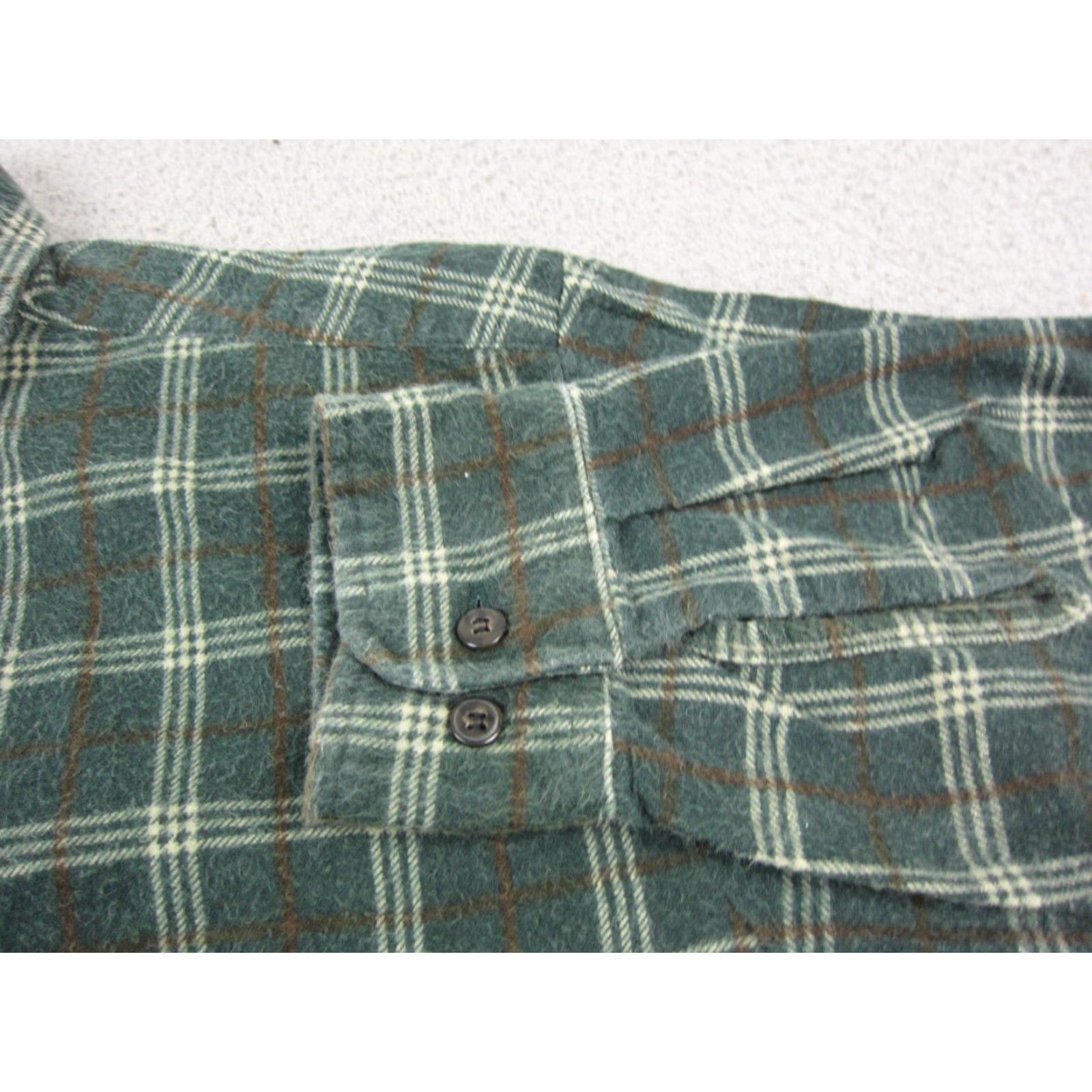 Vintage Puritan Shirt Button-Up Green Plaid Cotton Flannel Vintage Adult M Mens 90s Retro Modern Casual Shirt Size US M / EU 48-50 / 2 - 3 Thumbnail