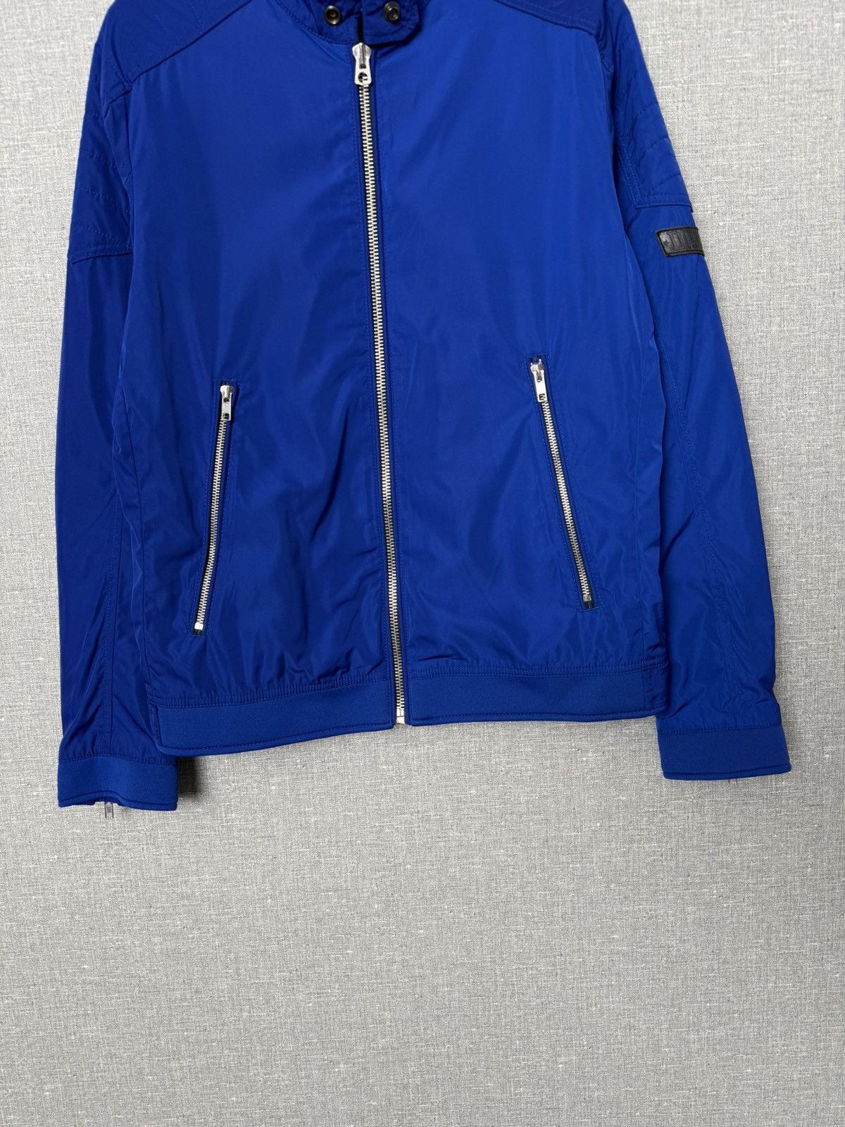 Diesel Diesel Blue Nylon Bomber Jacket Men’s Size M with Logo Patch Size US M / EU 48-50 / 2 - 11 Thumbnail