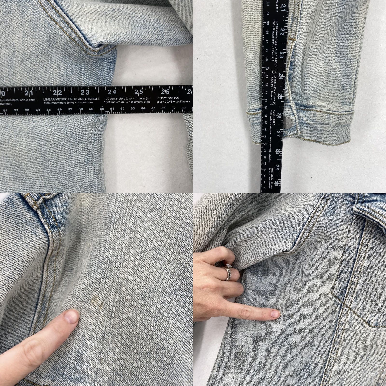 Vintage VINTAGE Ghost Lifestyle Denim Jacket Mens 2XL Light Wash Denim Trucker Limited Edition Size US XXL / EU 58 / 5 - 8 Thumbnail