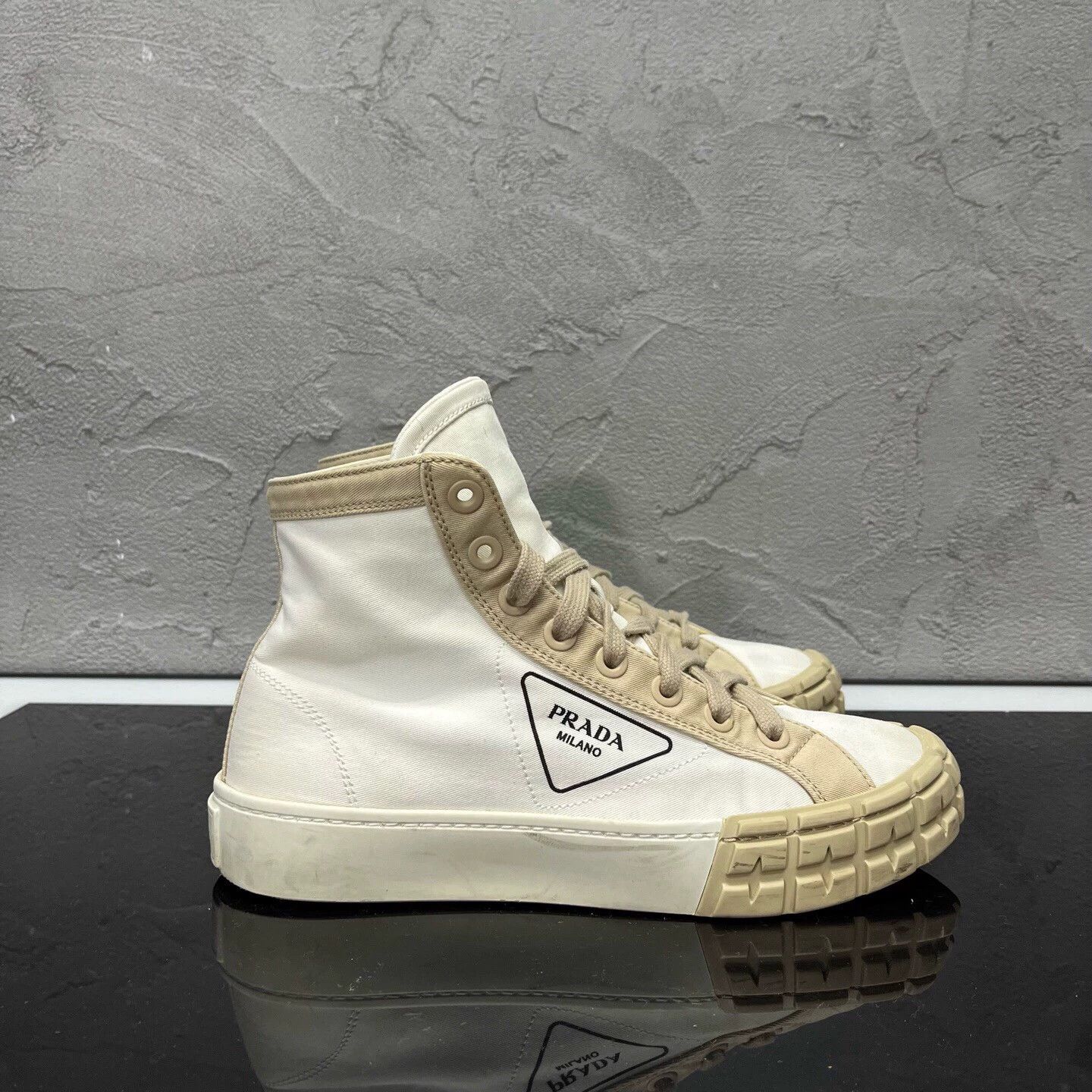 Prada PRADA High-Top Cracker 39 95 New Size US 6 / EU 39 - 3 Thumbnail