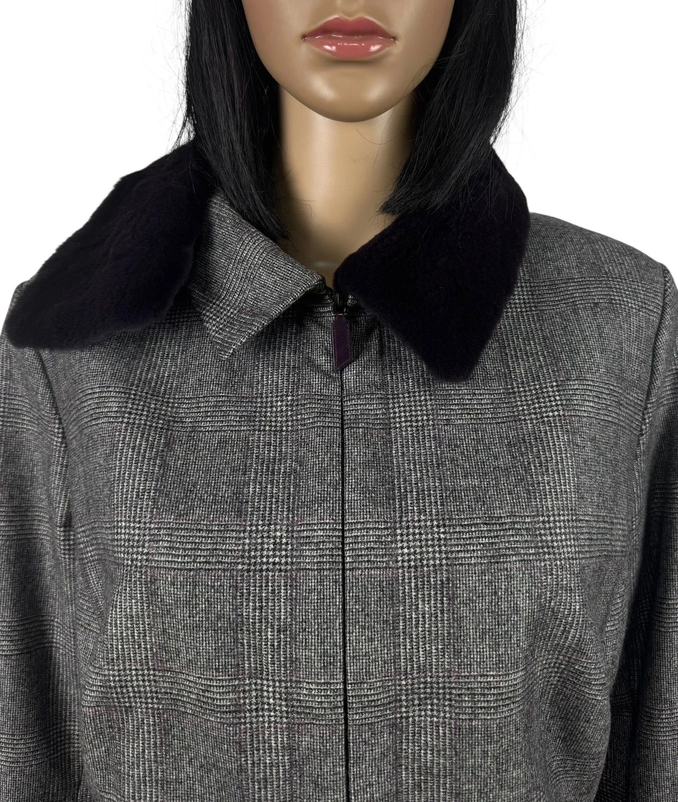 Akris Akris Wool Plaid Jacket Collared size US14 D44 Size XL / US 12-14 / IT 48-50 - 9 Thumbnail