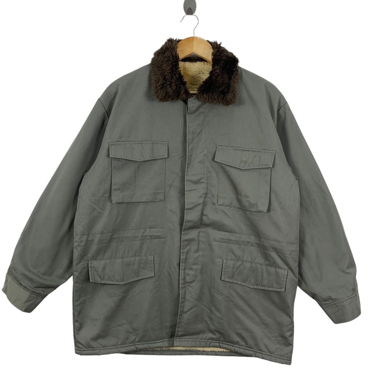 Vintage Vintage 1985 TOKYO NISSEI SHOKO Designer Barak Chore Jacket Size US XXL / EU 58 / 5 - 5 Thumbnail