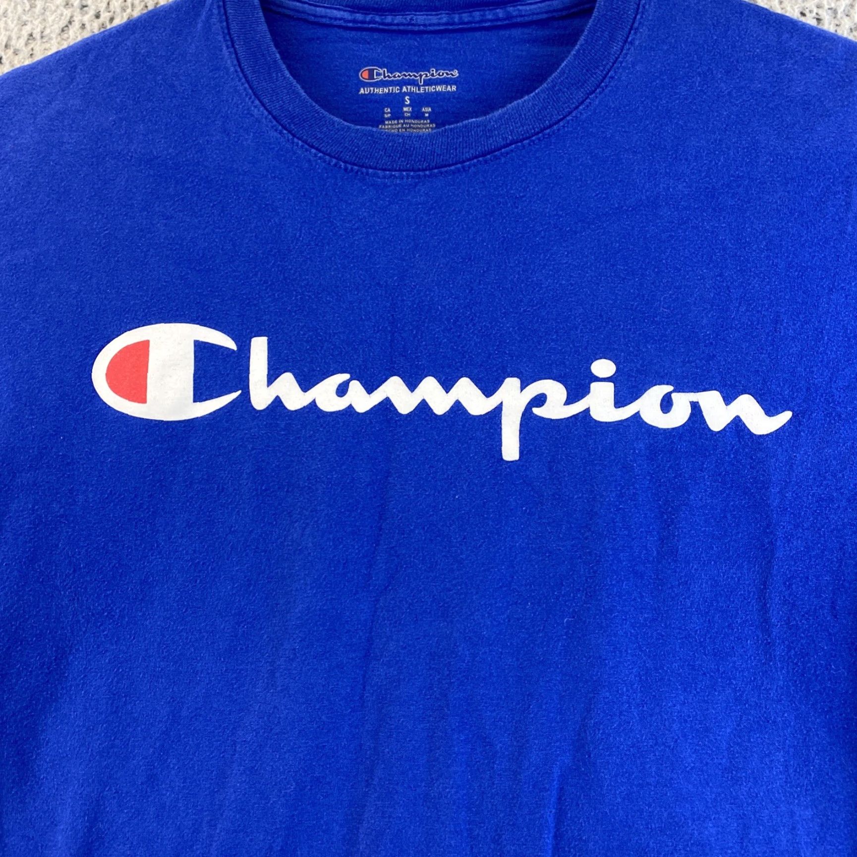 Champion Champion Mens T Shirt Script Logo Classic Jersey S Small 80-65 Size US S / EU 44-46 / 1 - 2 Thumbnail