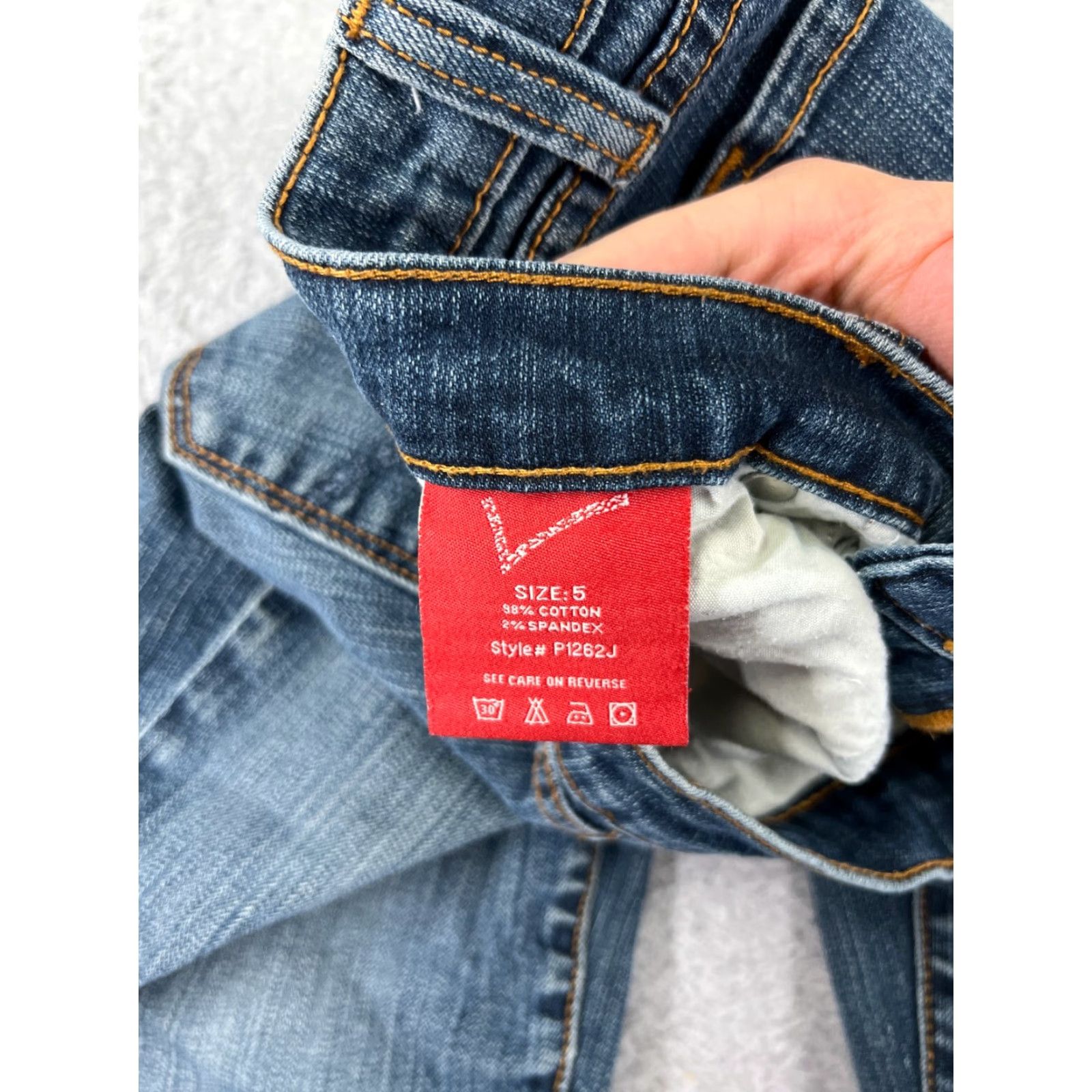 Vintage VIGOSS Jeans Women 5 Blue Denim Bootcut Medium Wash Western Womens Size 27" / US 4 / IT 40 - 5 Thumbnail
