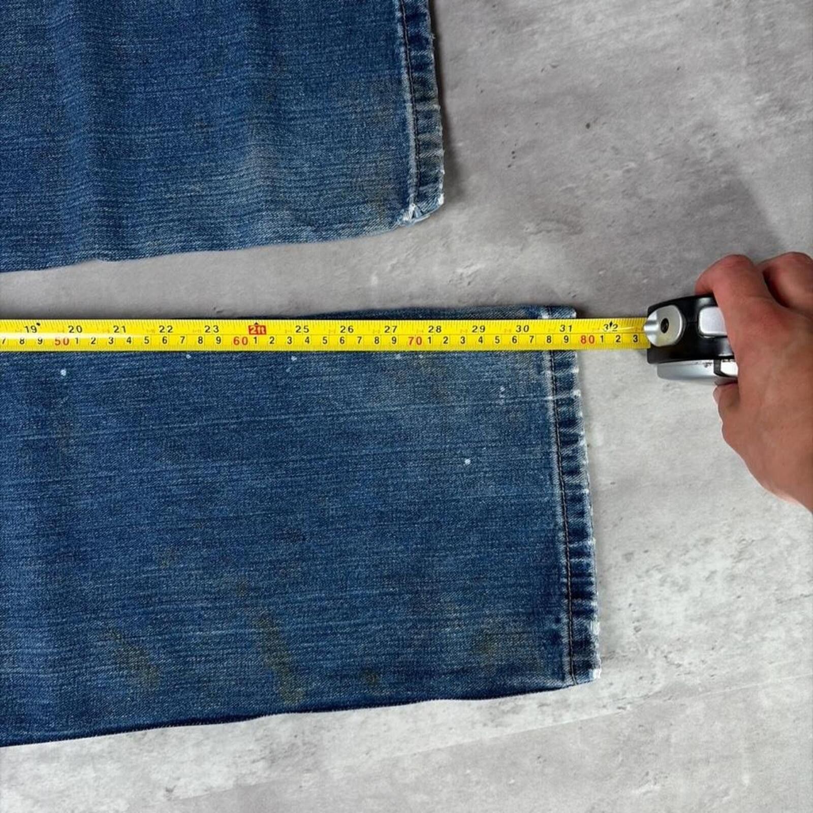 Dickies Y2K Dickies Carpenter Baggy Distressed Skater Denim Jeans Size US 34 / EU 50 - 6 Thumbnail