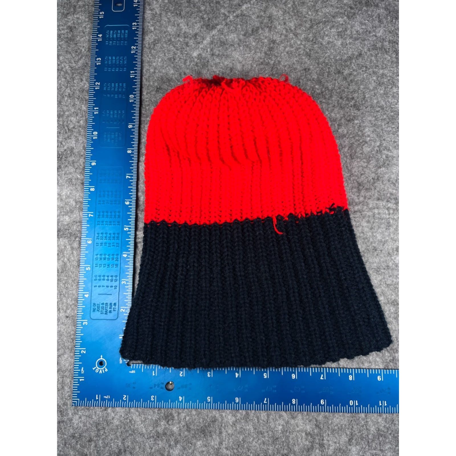 Alife American General Life Beanie Hat One Size Adult Blue Red Knit 100% Acrylic Pom Striped Casual Travel Workwear Unisex Mens Womens Size ONE SIZE - 7 Thumbnail
