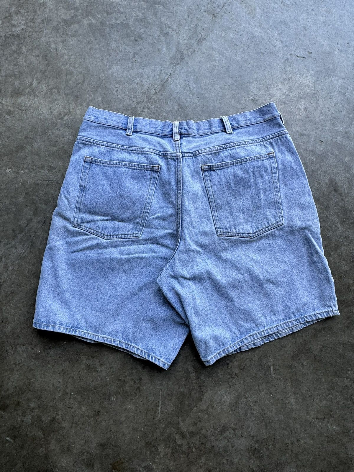 Basic Editions Vintage 90’s/00’s Basic Editions Light Wash Faded Jorts Size US 38 / EU 54 - 3 Thumbnail