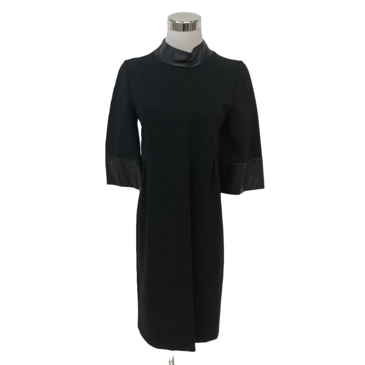 Gucci Gucci Leather Trim Midi Dress S Size S / US 4 / IT 40 - 1 Thumbnail