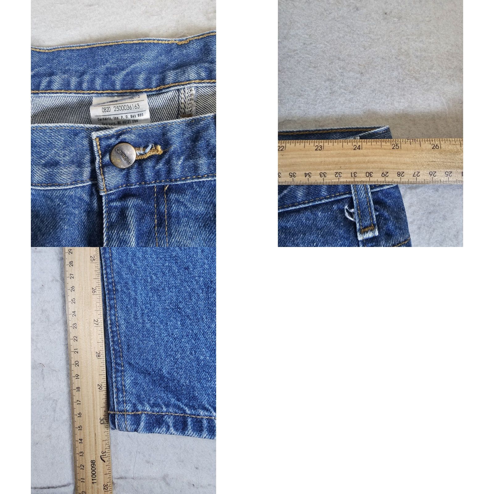 Carhartt Carhartt Jeans Blue Denim B17 DST Relaxed Fit Tapered Leg Workwear Mens 50x30 Size US 34 / EU 50 - 9 Thumbnail