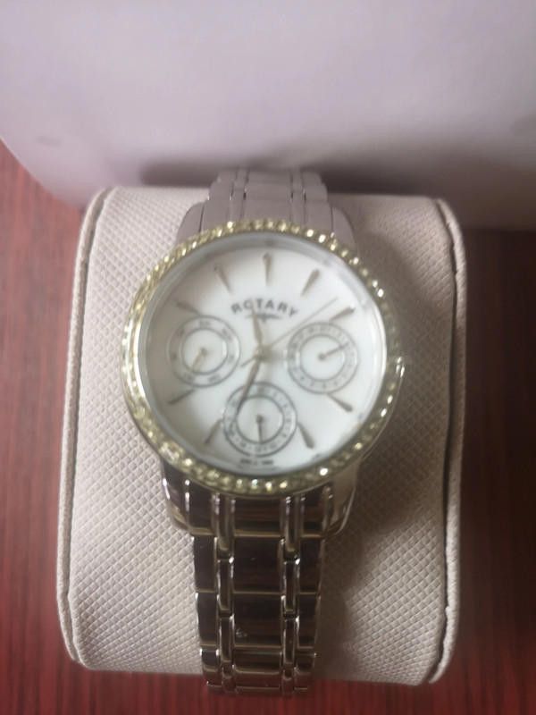 Designer Rotary white dial stainless steel bracelet ladies watch Size ONE SIZE - 2 Thumbnail