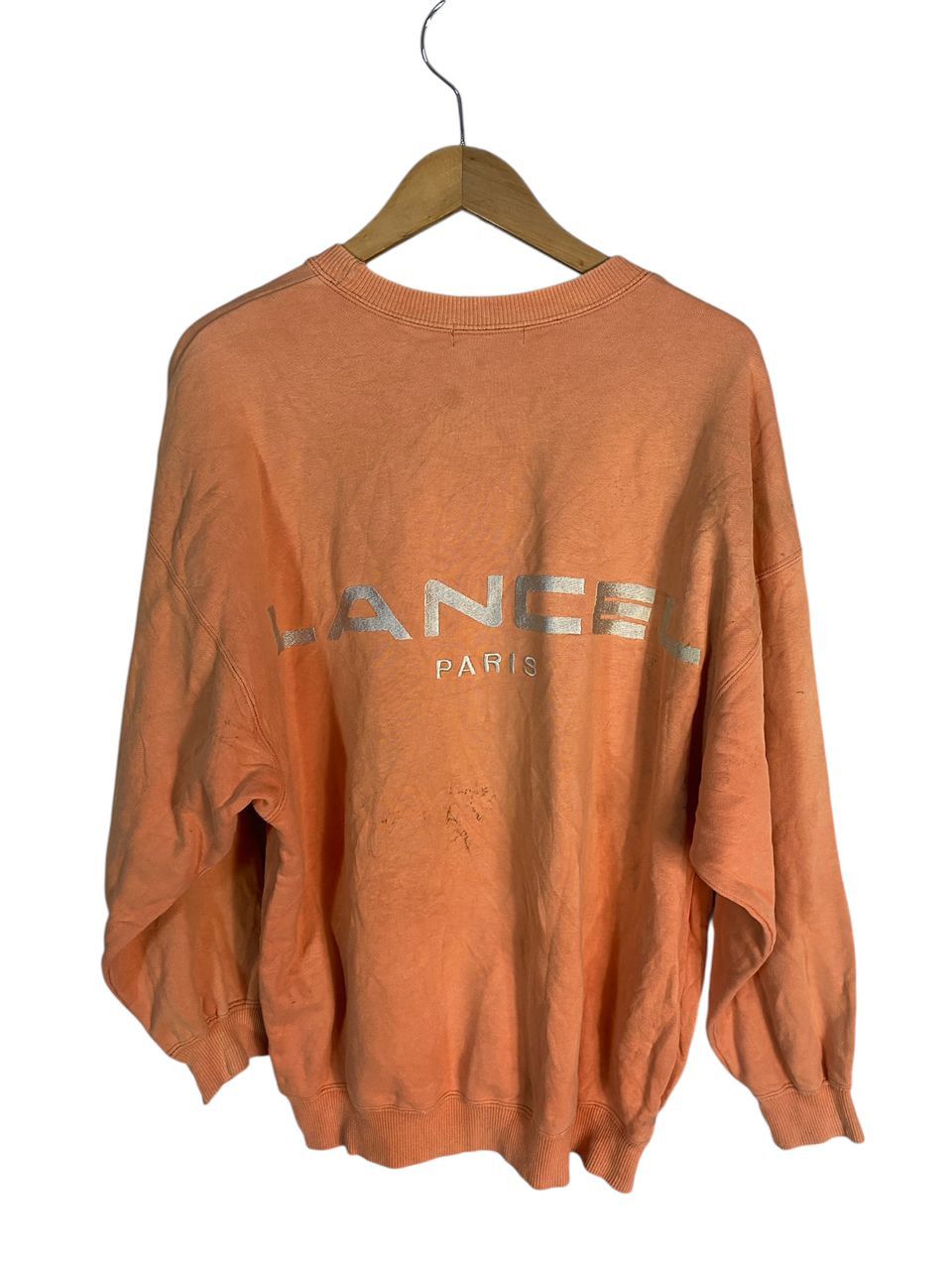 Lancel Vintage lancel spellout distressed sweatshirt Size US L / EU 52-54 / 3 - 1 Thumbnail