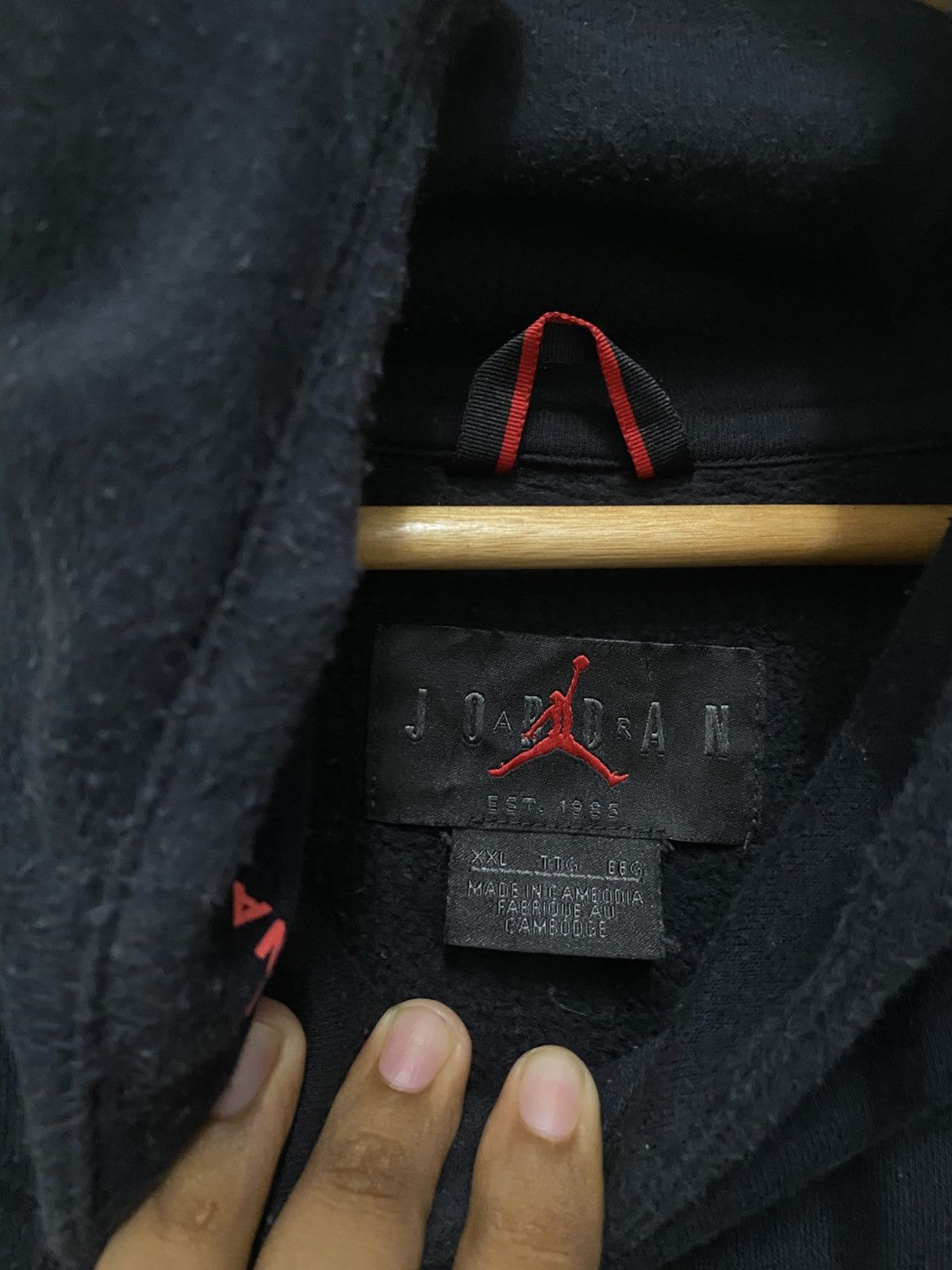 Nike Vintage Nike Air Jordan x PSG Paris Saint Germain Hoodie Size US XXL / EU 58 / 5 - 4 Thumbnail