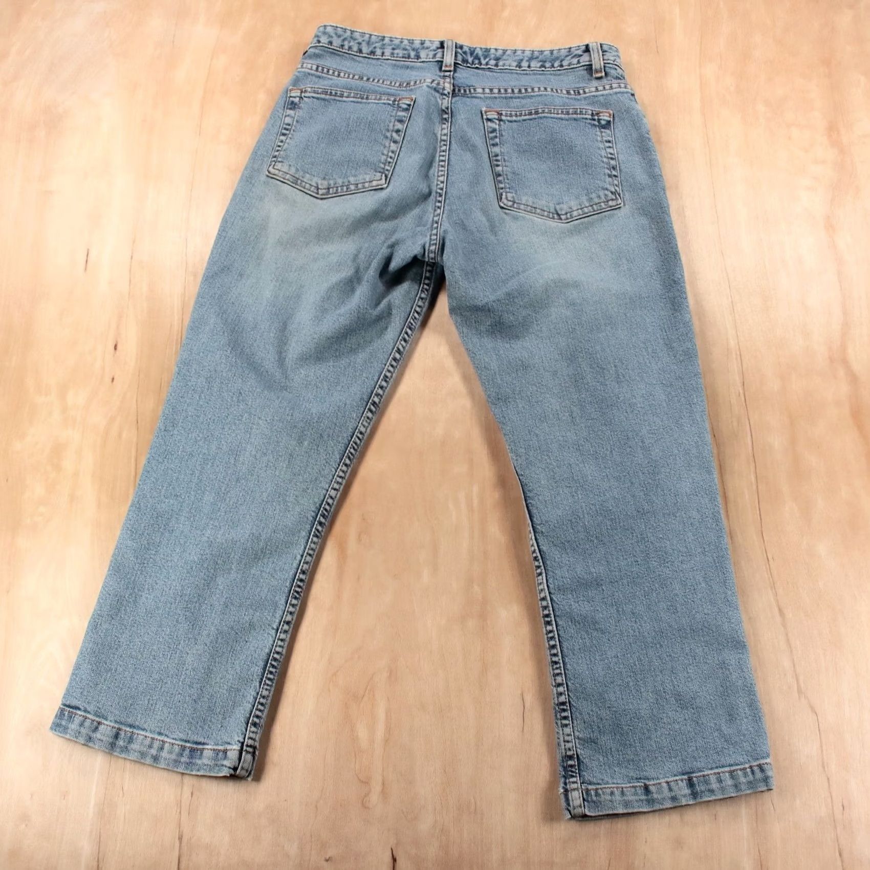 Gap VTG GAP Capri Jeans Y2K Stonewash Bootcut Denim 8 Blue Women Capris Jeans Capris Slit Hem Stretch Capri 2000s Womens Jeans GAP USA Made Size 30" / US 8 / IT 44 - 4 Thumbnail