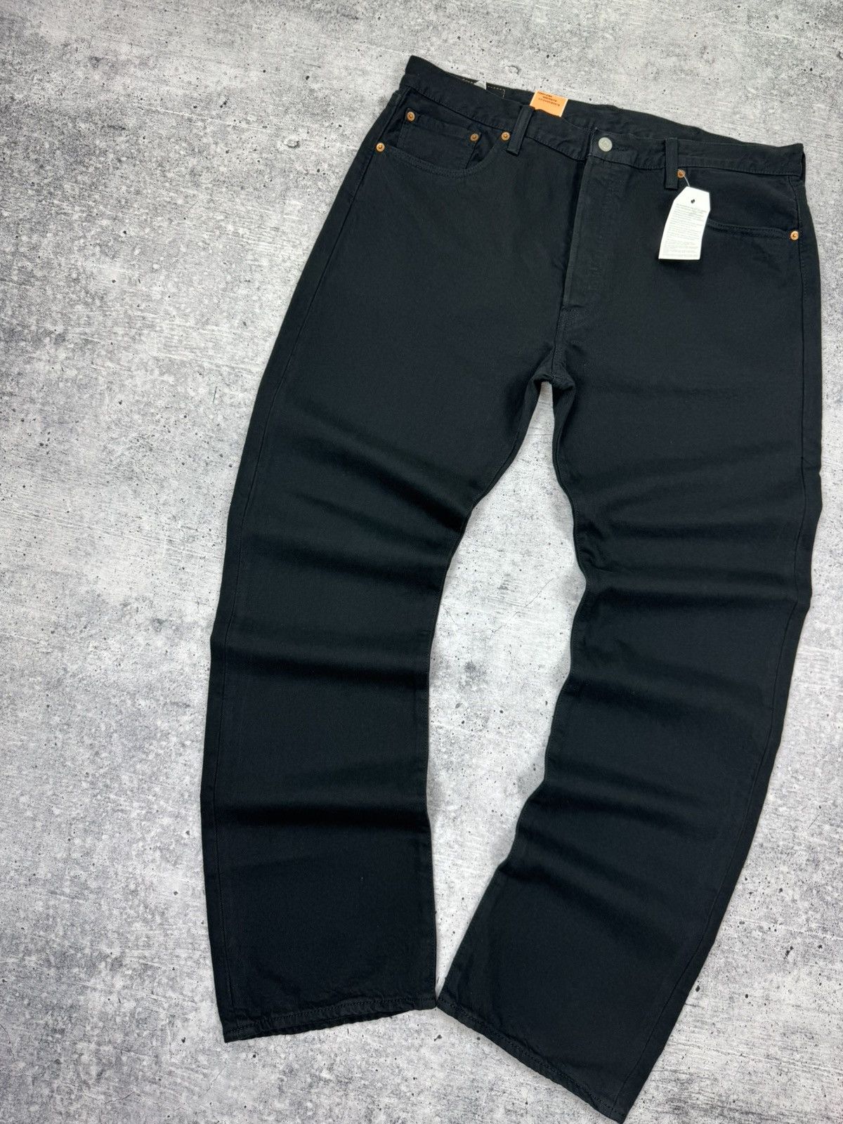 Levi's Vintage Levi’s 501 Straight Fit Black Denim Jeans Trousers Size US 38 / EU 54 - 4 Thumbnail
