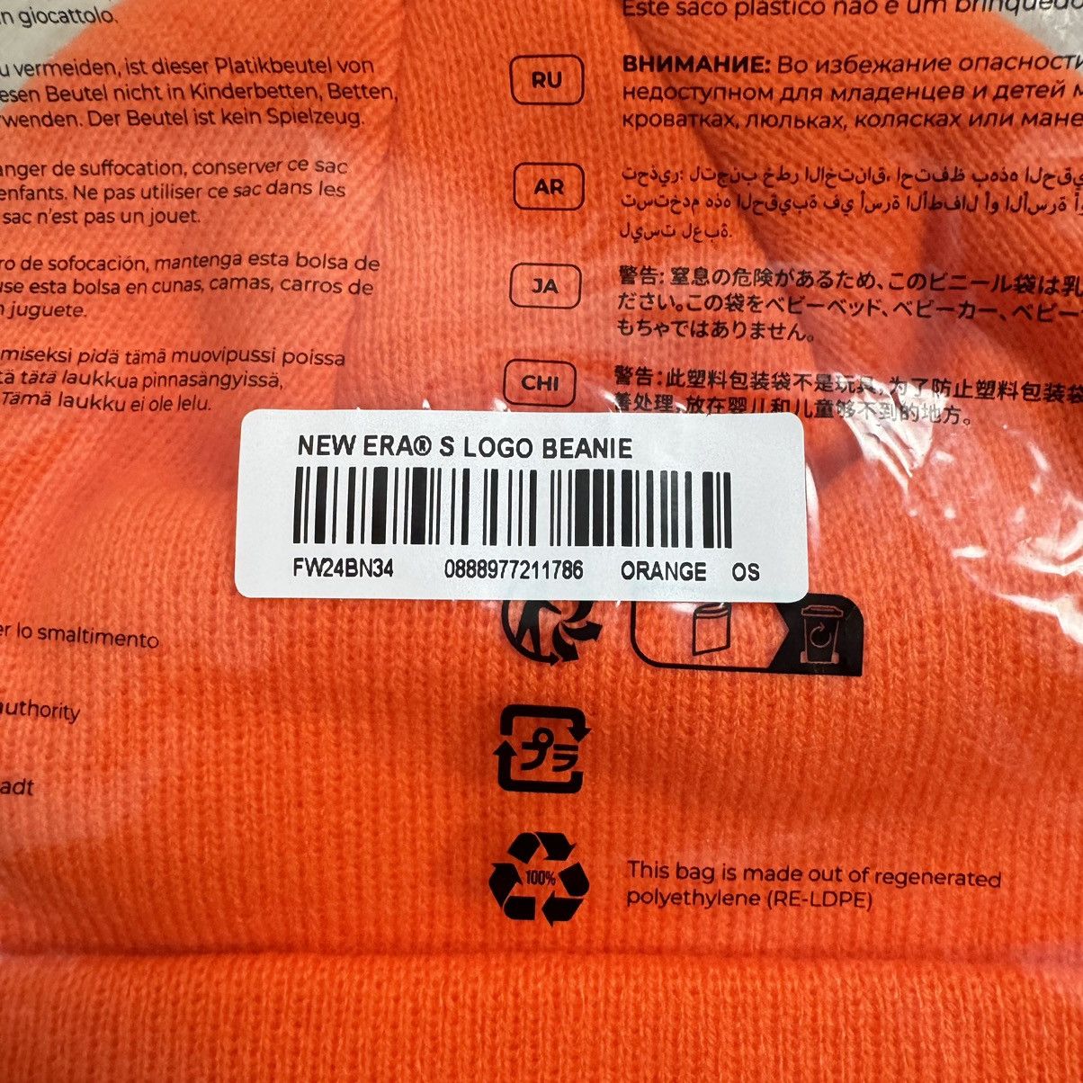 Hypebeast × New Era × Supreme Supreme New Era S Logo Beanie Orange FW24 DS Size ONE SIZE - 5 Thumbnail