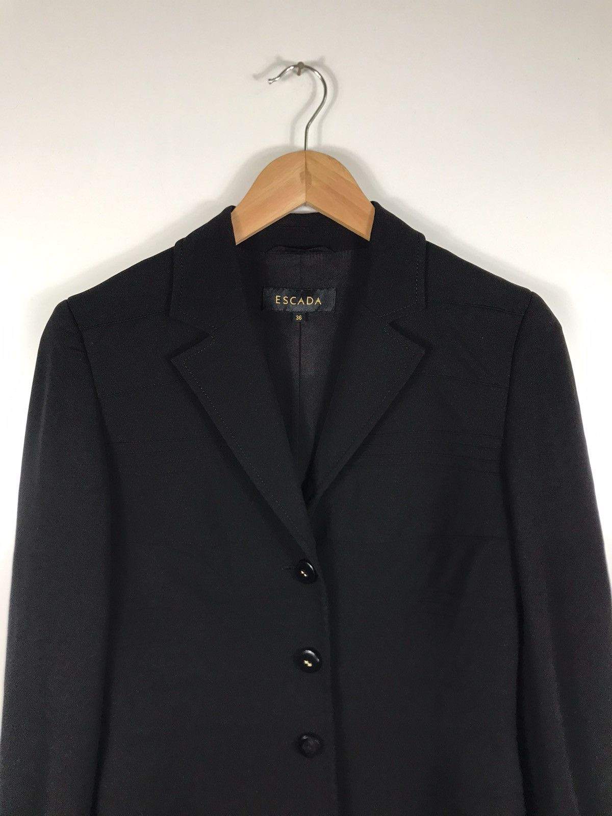 Escada 🔥Escada Viscose Single Breast Coat Jacket Size XS / US 0-2 / IT 36-38 - 4 Thumbnail