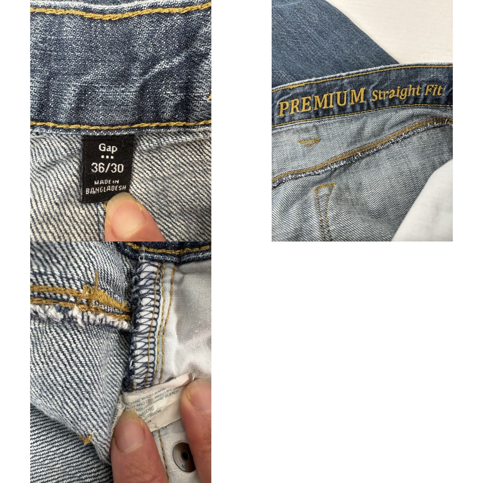 Gap VINTAGE Gap Men's Jeans Size 36X30 Straight Fit Dark Wash Cotton 90s Preppy Fashion Size US 36 / EU 52 - 8 Thumbnail