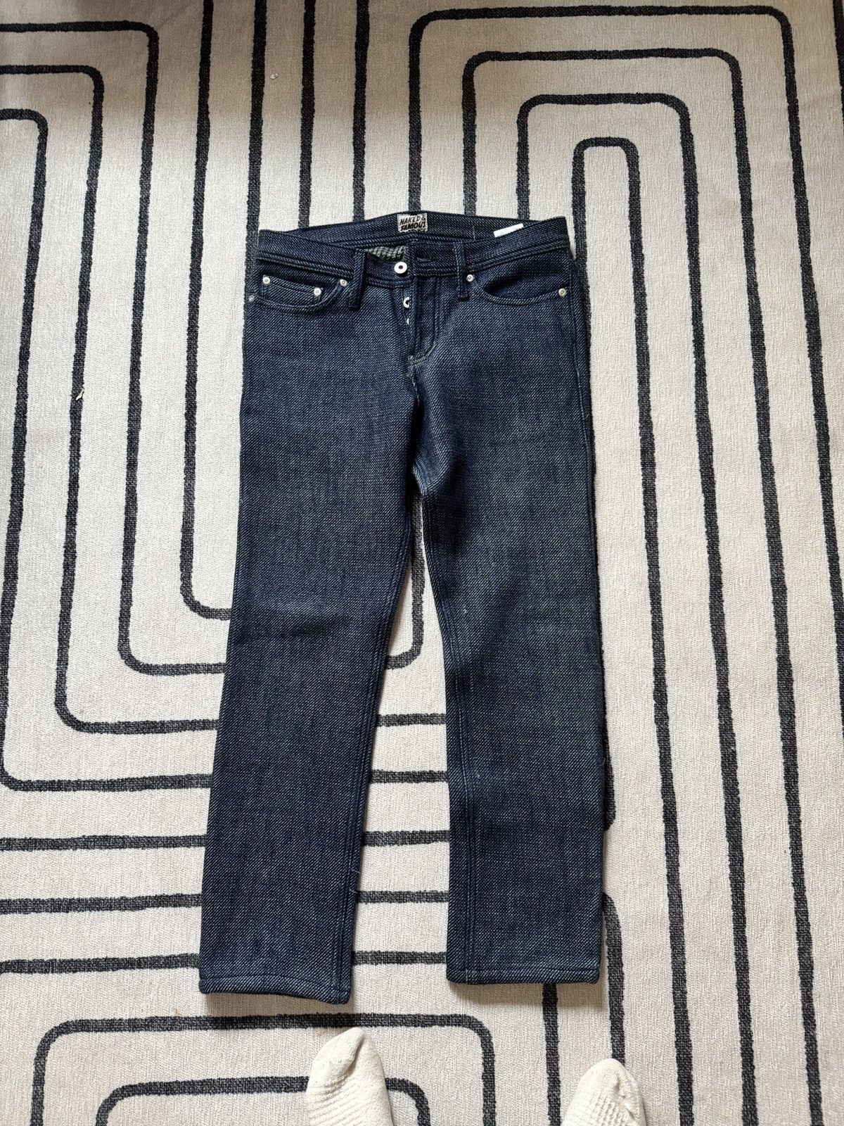 Naked & Famous Weird Guy Double Weave Houndstooth Size US 30 / EU 46 - 4 Thumbnail