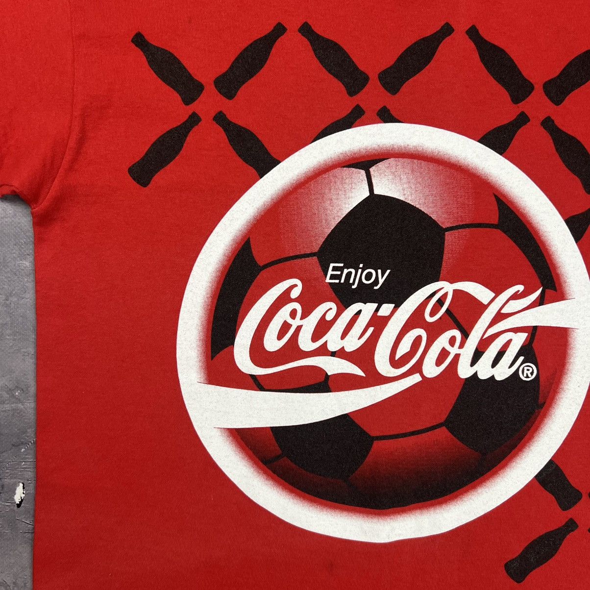 Coca Cola Rare! Coca Cola Euro 1996 Vintage Screen Stars Tee 90s Size US M / EU 48-50 / 2 - 7 Thumbnail