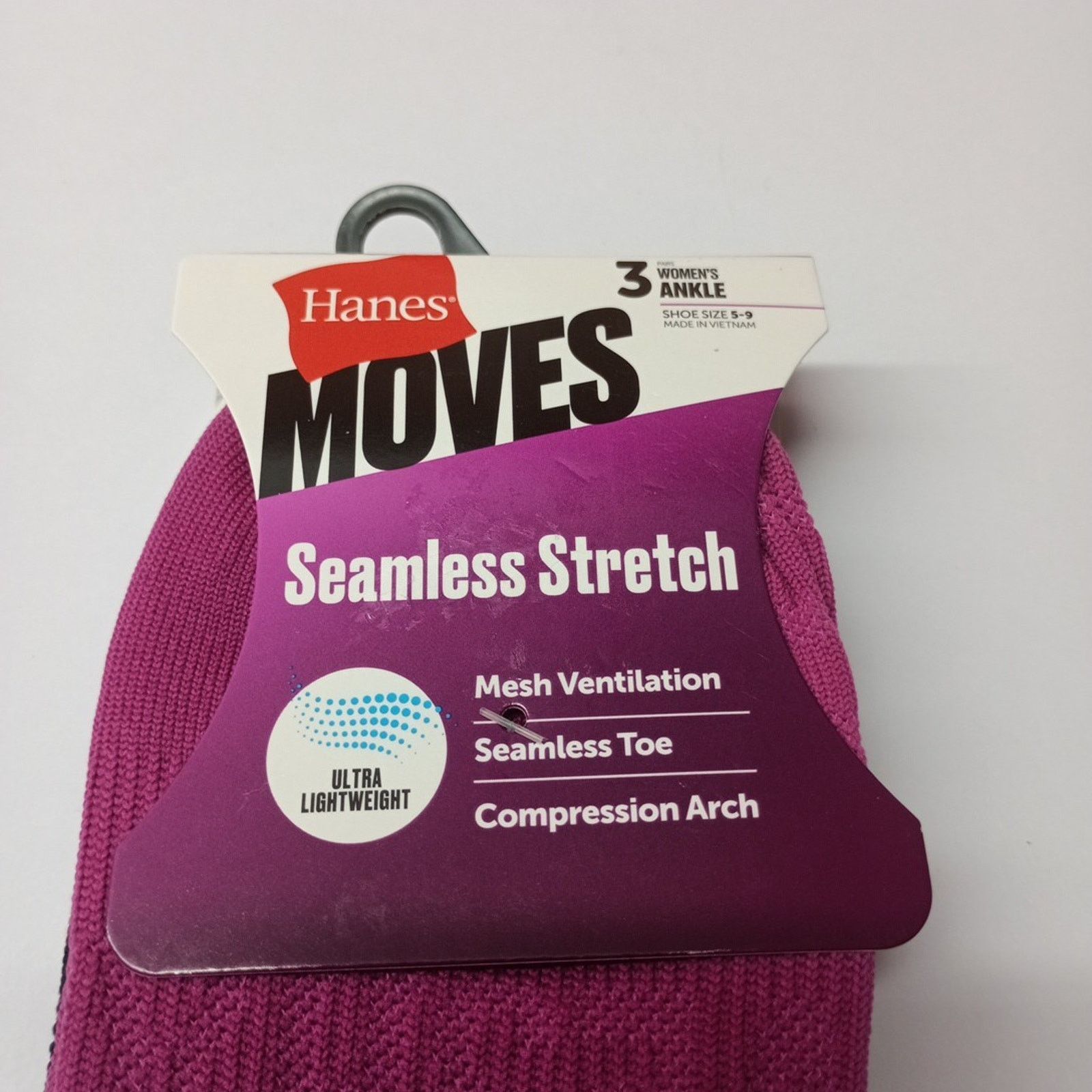 Hanes Hanes Ankle Socks 6 Pairs Women's Size 5-9 Assorted Seamless Size ONE SIZE - 2 Thumbnail