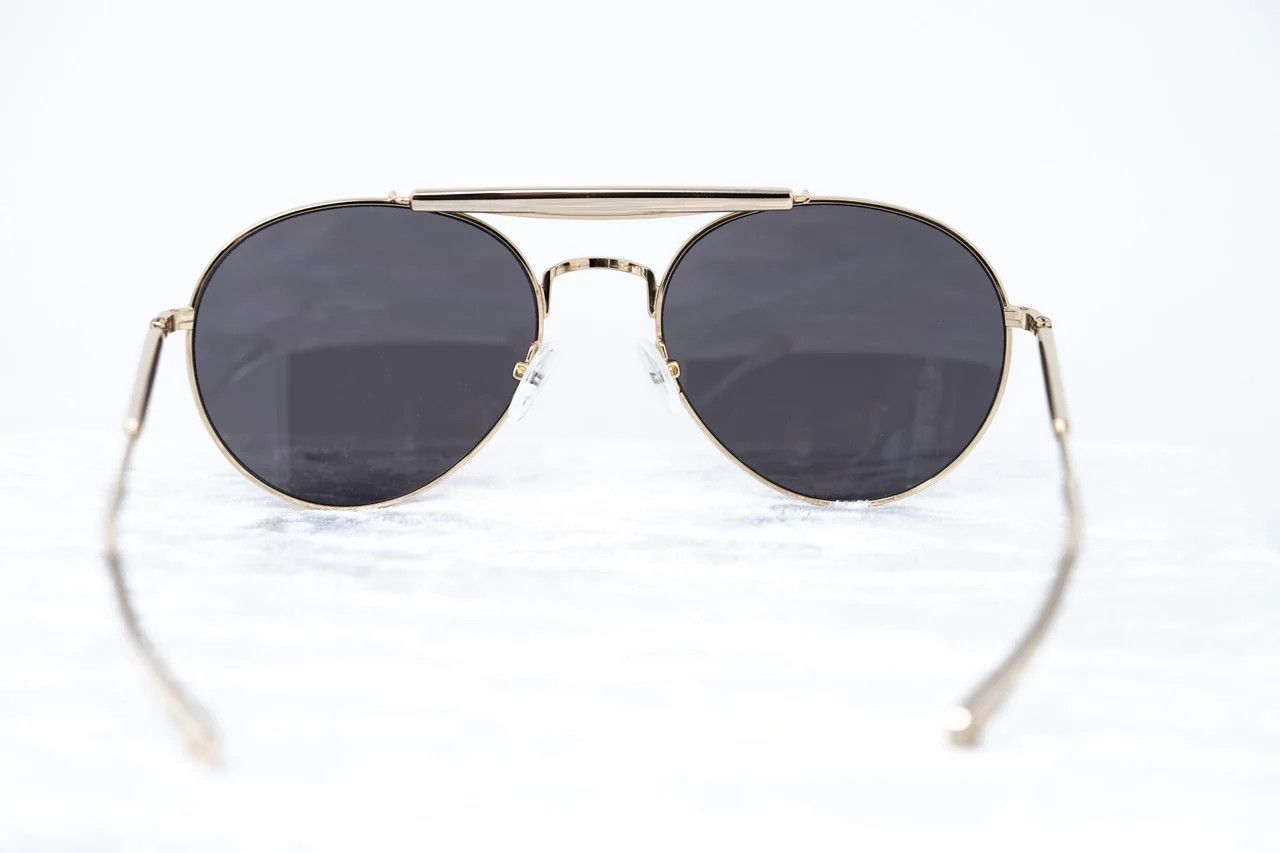 Yohji Yamamoto Yohji Yamamoto Sunglasses Round Gold and Grey Size ONE SIZE - 11 Thumbnail