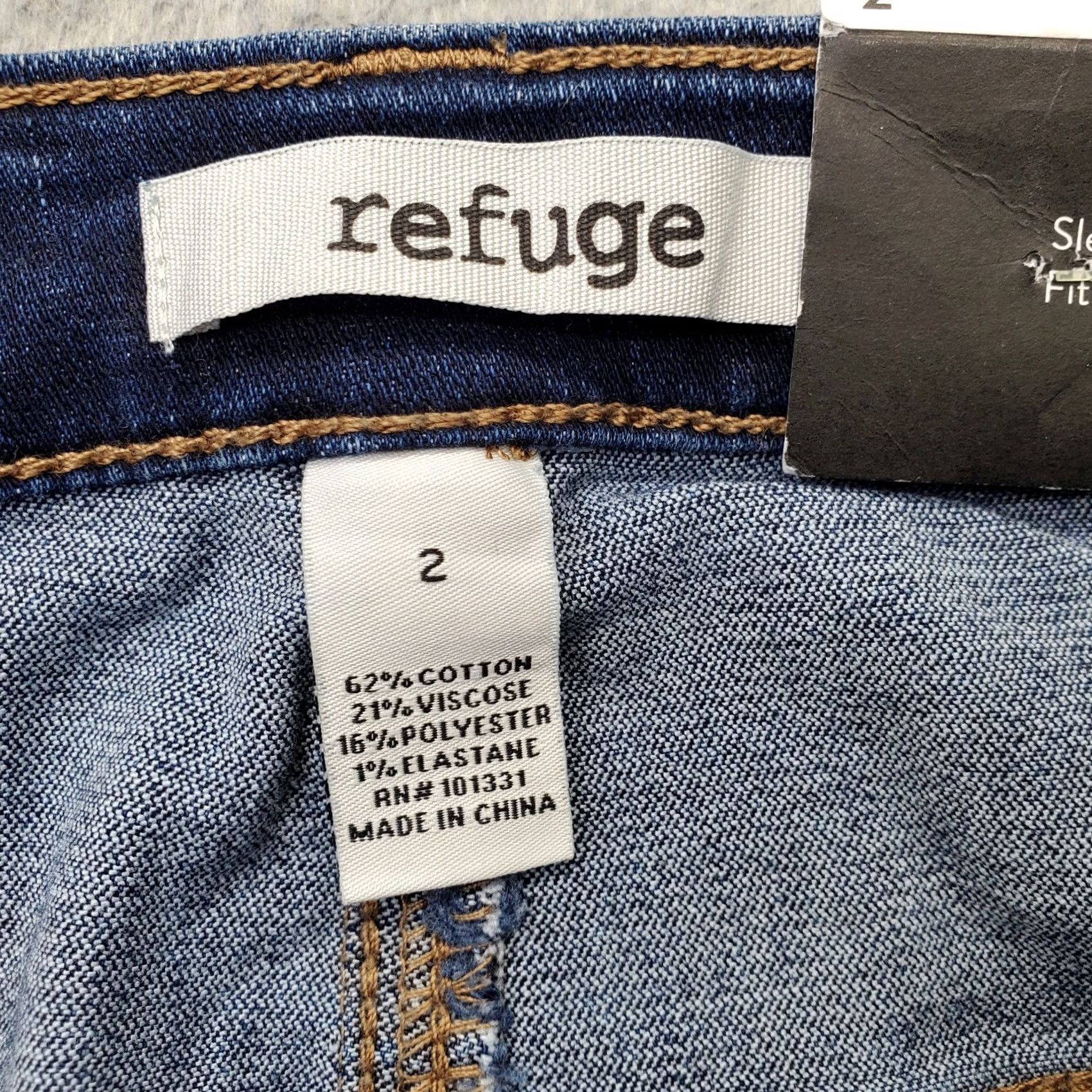 Vintage Refuge Womens Jeans 2 Blue Denim High Rise Frayed Hem Skinny Streetwear 2 Womens Blue Denim Skinny Jeans Size 26" / US 2 / IT 38 - 7 Thumbnail