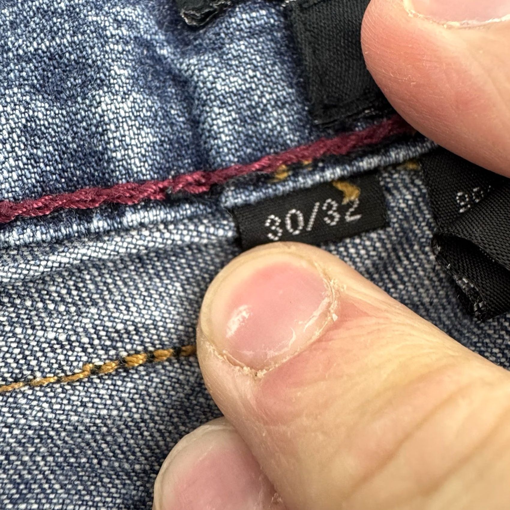 Kenneth Cole VINTAGE Kenneth Cole Jeans Adult 30x32 Hipster 90s Y2K Straight Jeans Zip Pocket Blue Cotton Spandex Men Mens Size US 30 / EU 46 - 5 Thumbnail