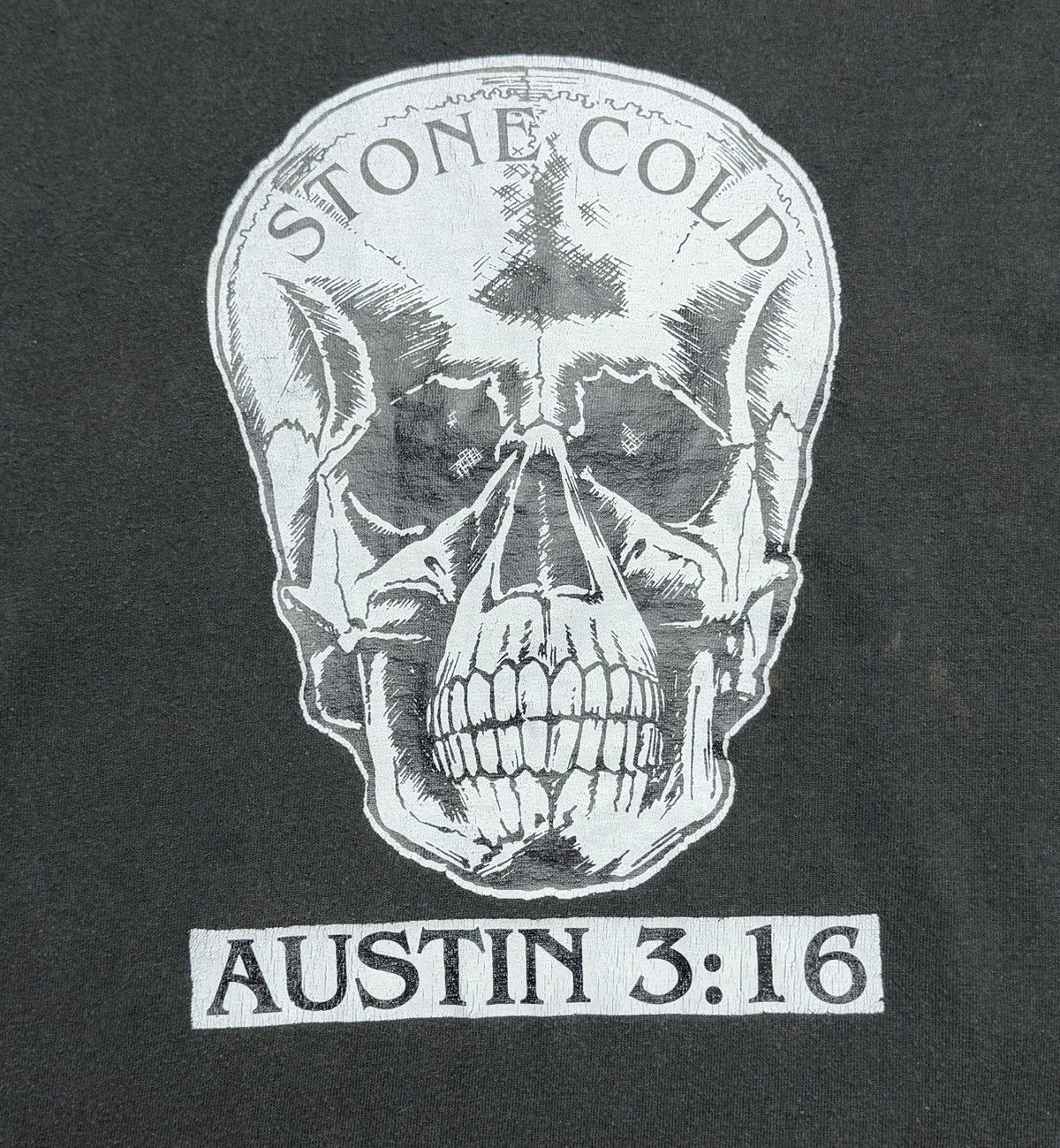 Fruit Of The Loom Stone Cold Steve Austin 3:16 WWE T-Shirt Big Skull Logo Size US L / EU 52-54 / 3 - 7 Thumbnail