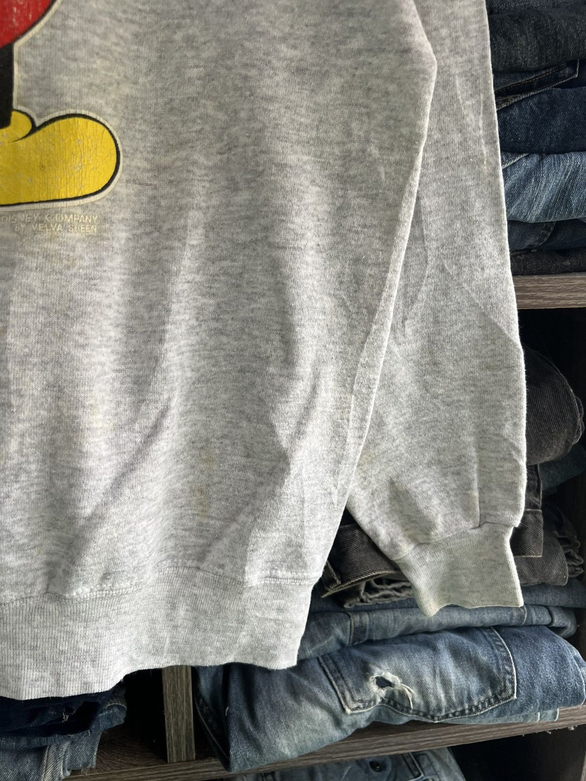 Mickey Mouse 🔥True Vintage Velva Sheen Mickey Mouse Crewneck Sweatshirt Size US M / EU 48-50 / 2 - 7 Thumbnail