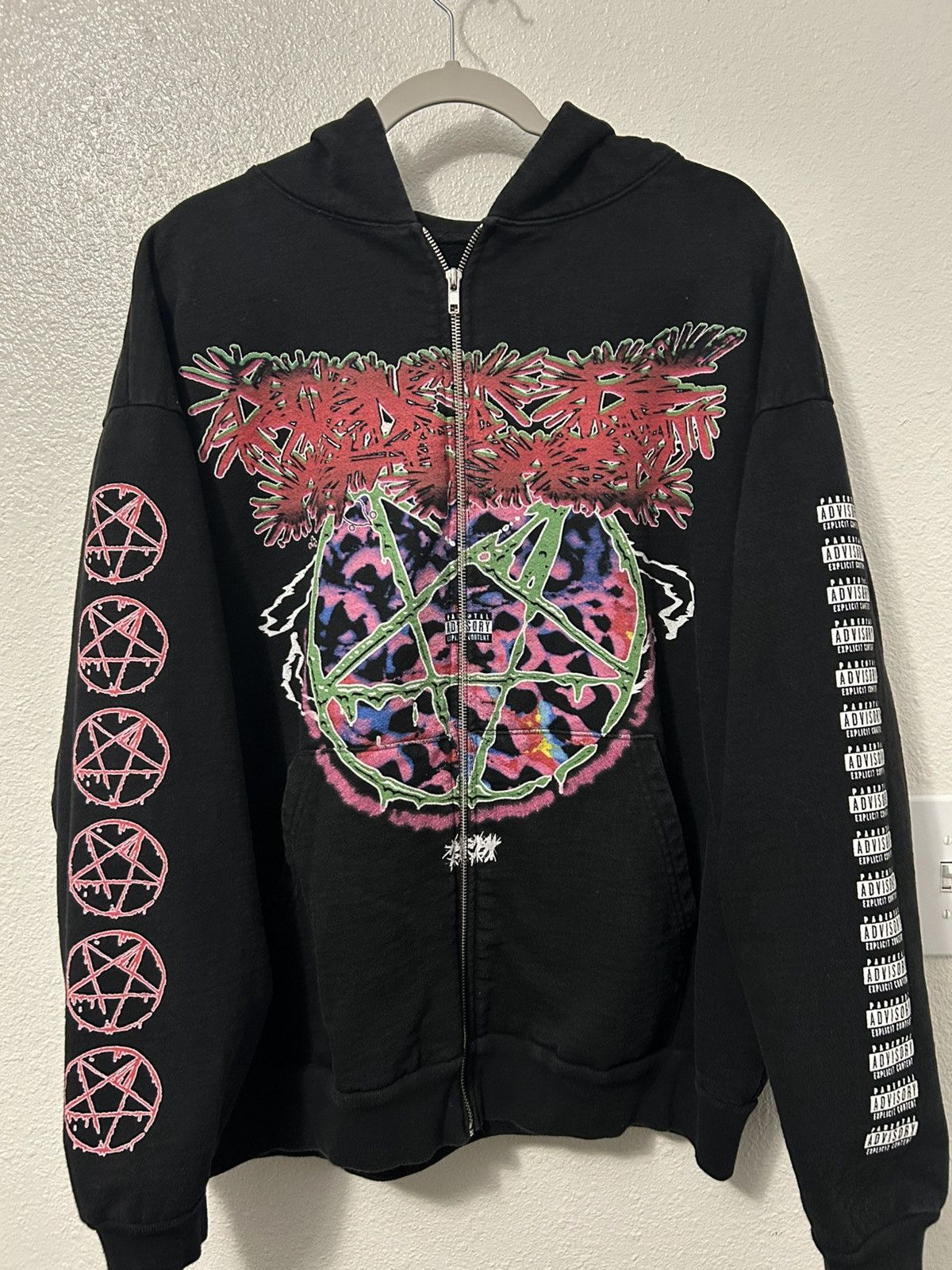 Ken Carson Ken Carson AGC A Great Chaos Tour Zip-Up Hoodie | Grailed