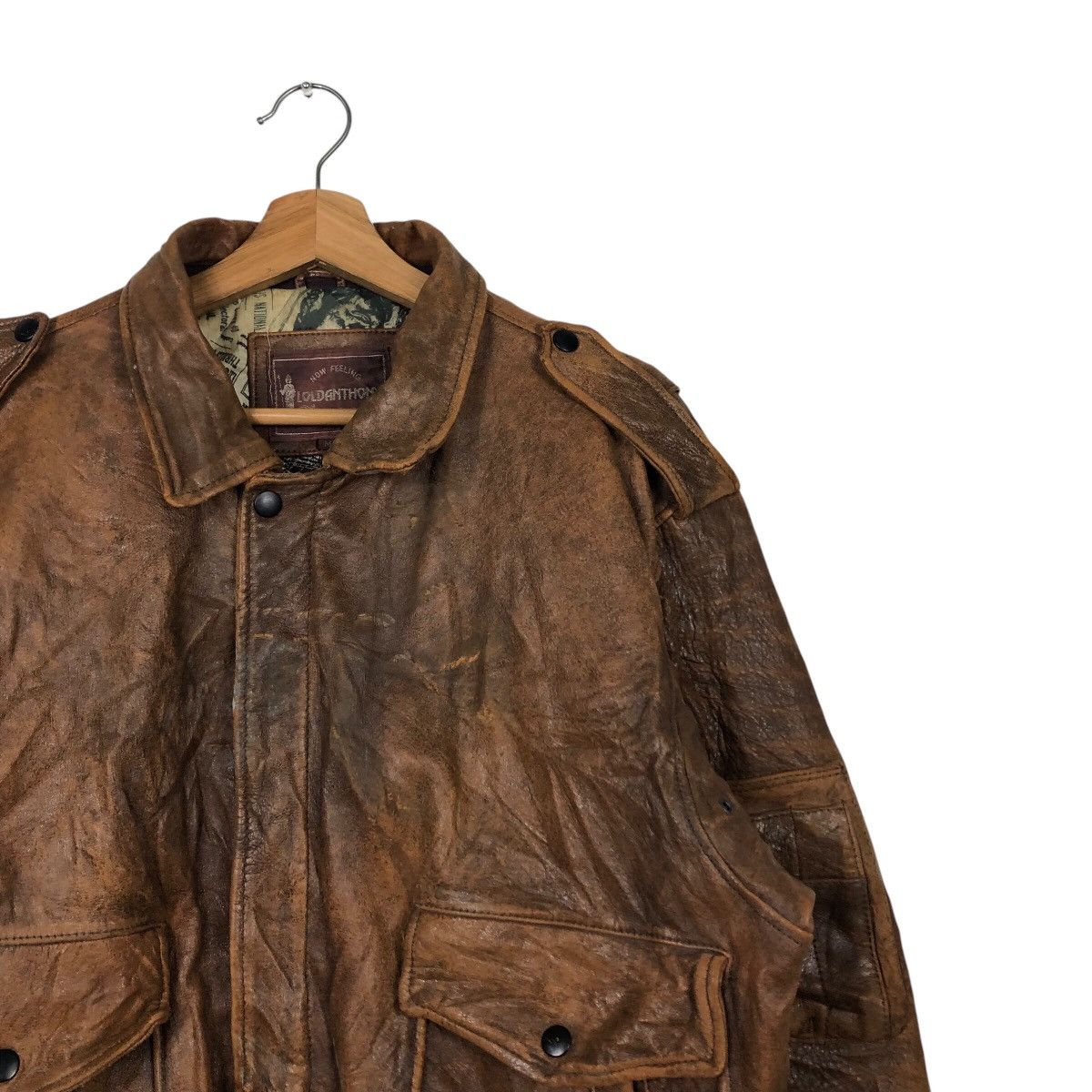 Japanese Brand 📌Vintage Genuine Leather Jacket Loldanthony Issey Miyake Size US M / EU 48-50 / 2 - 6 Thumbnail