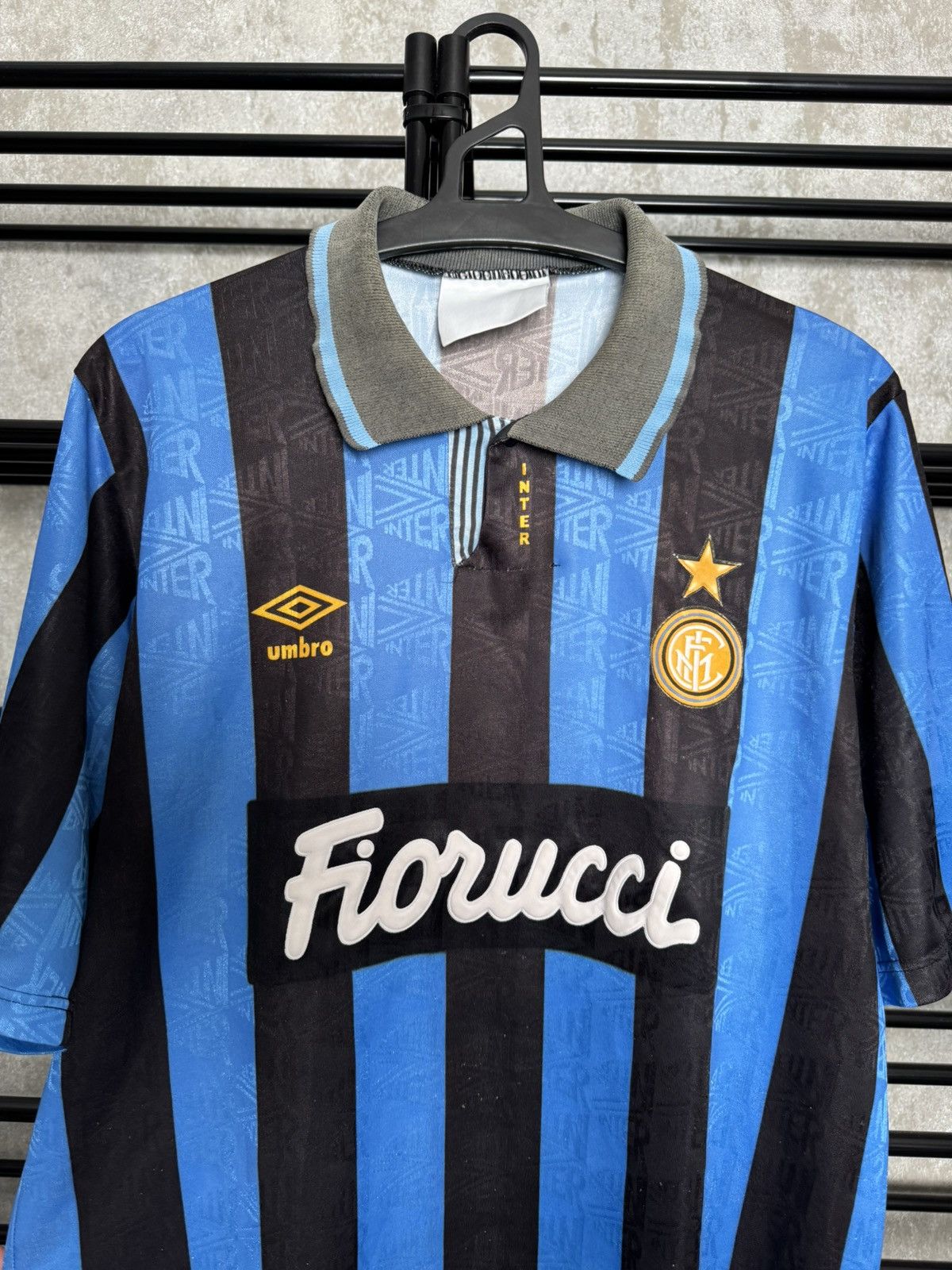 Umbro Vintage Inter Milan 1992-94 Home Umbro Jersey Shirt Size US L / EU 52-54 / 3 - 5 Thumbnail
