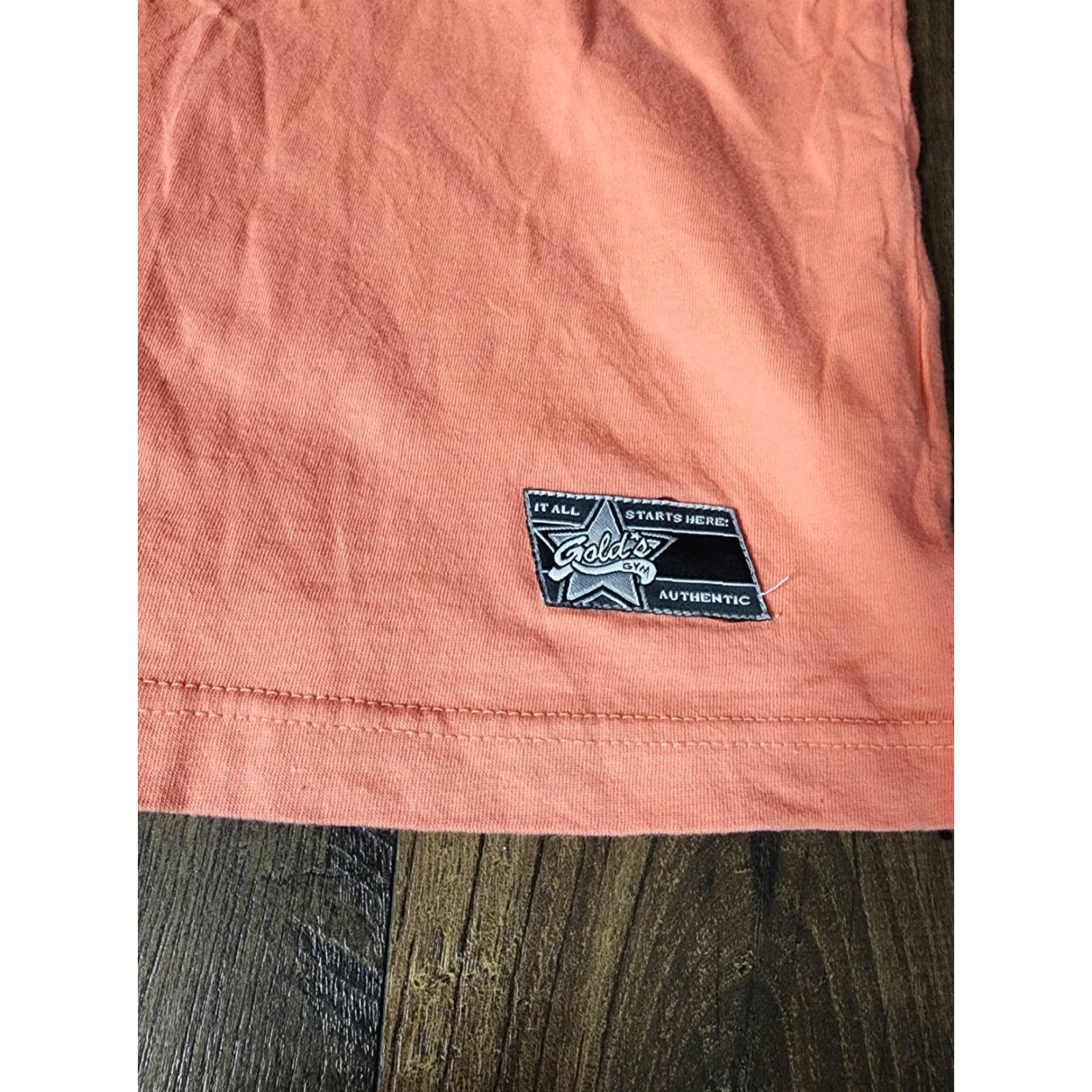 Vintage Womens XL Gold's Gym Flower V Neck T Shirt Bodybuilding Muscle Training Shirt Womens XL Orange T-Shirt Logo Pullover Short Sleeve Activewear Size XL / US 12-14 / IT 48-50 - 4 Thumbnail