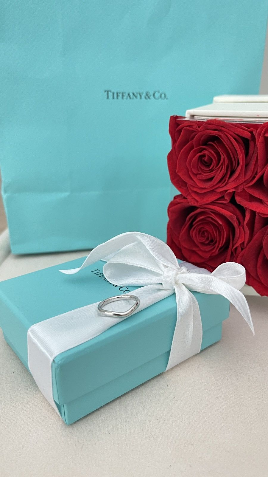 Tiffany & Co. Tiffany & Co. Elsa Peretti Wedding Ring Pl 4.5 NEW $1,150 Size ONE SIZE - 4 Thumbnail