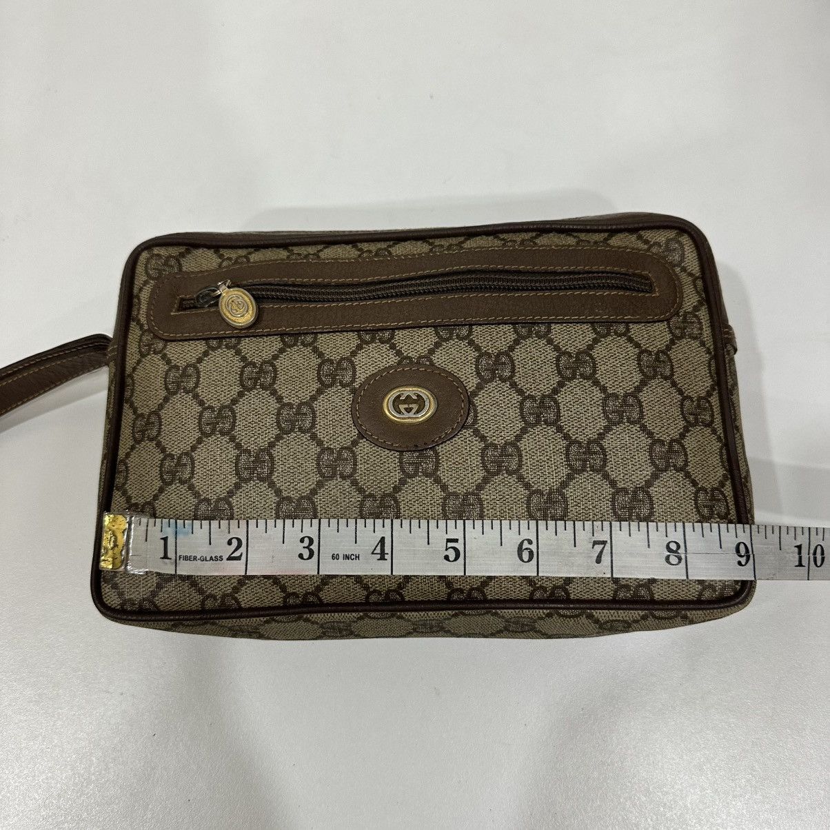 Gucci ‼️YES‼️ GG GUCCI VINTAGE MONOGRAM CLUTCH BAG Size ONE SIZE - 10 Thumbnail