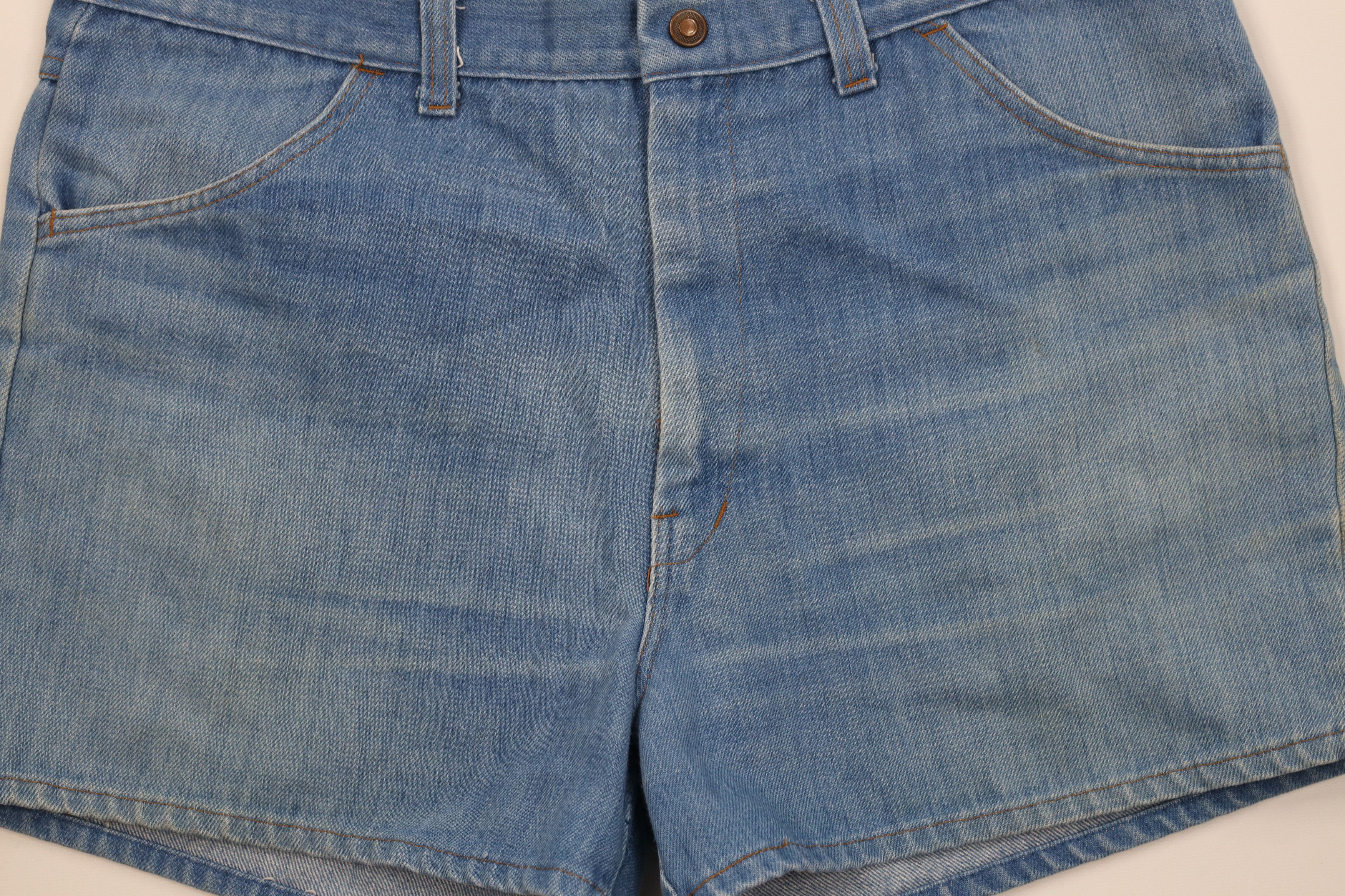 Vintage Vintage 70s Streetwear Above Knee Denim Jean Short USA Size US 36 / EU 52 - 3 Thumbnail