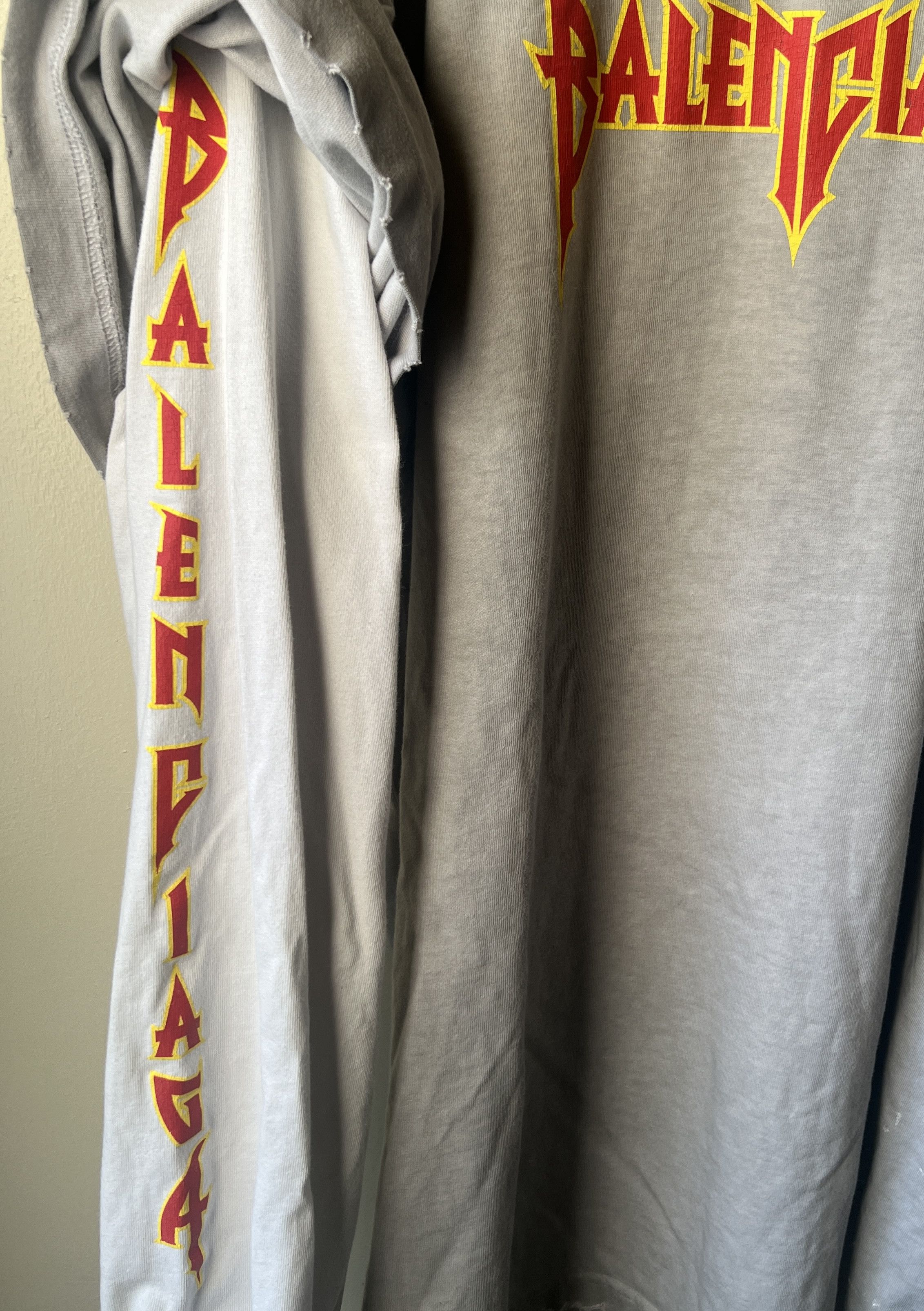 Balenciaga Balenciaga Metal Double Sleeves Logo T-shirt Size US M / EU 48-50 / 2 - 3 Thumbnail