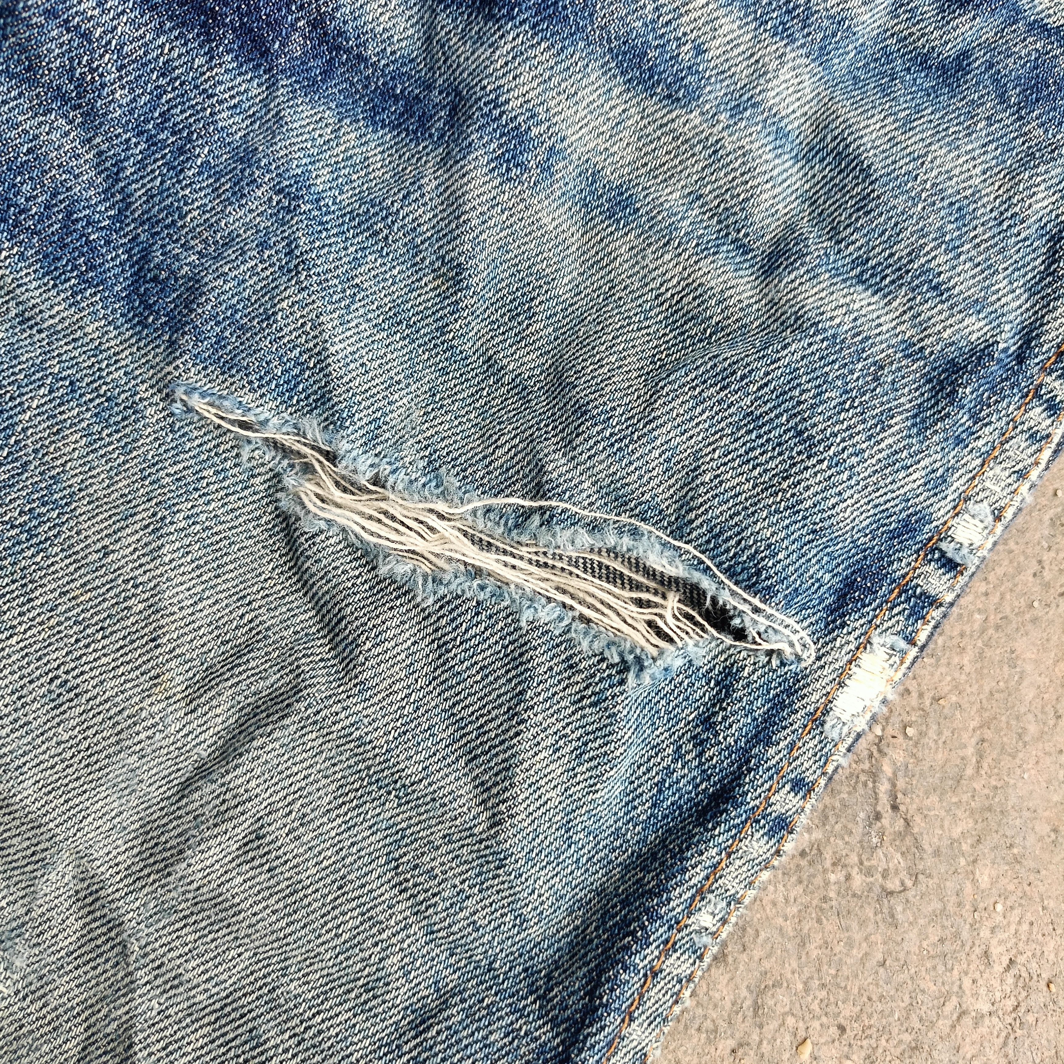 Japanese Brand Distressed boot Cut Vintage Big John Size 29" - 7 Thumbnail