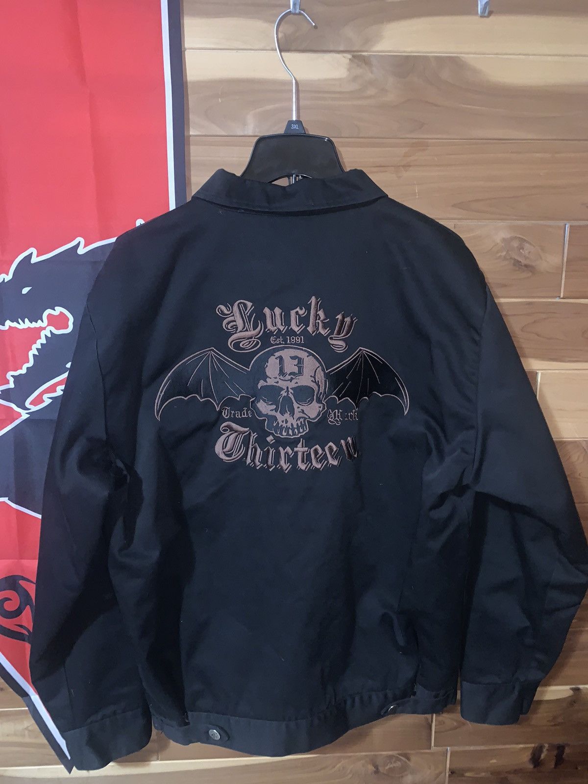 Designer × Lucky Brand Lucky Thirteen 13 Workwear Collar Zip Up Jacket Size US L / EU 52-54 / 3 - 1 Thumbnail