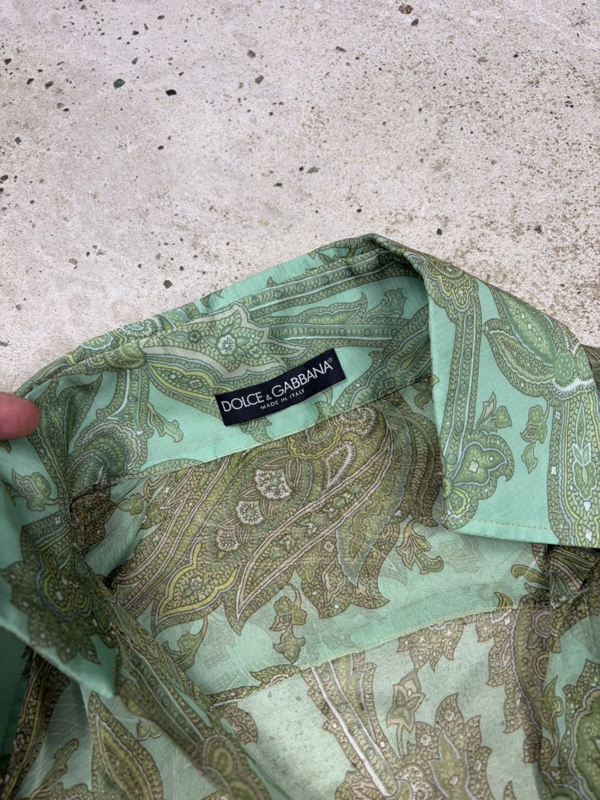 Dolce & Gabbana SS2000 Dolce & Gabbana Paisley Print Silk Set Pants + Shirt Size 30" / US 8 / IT 44 - 9 Thumbnail
