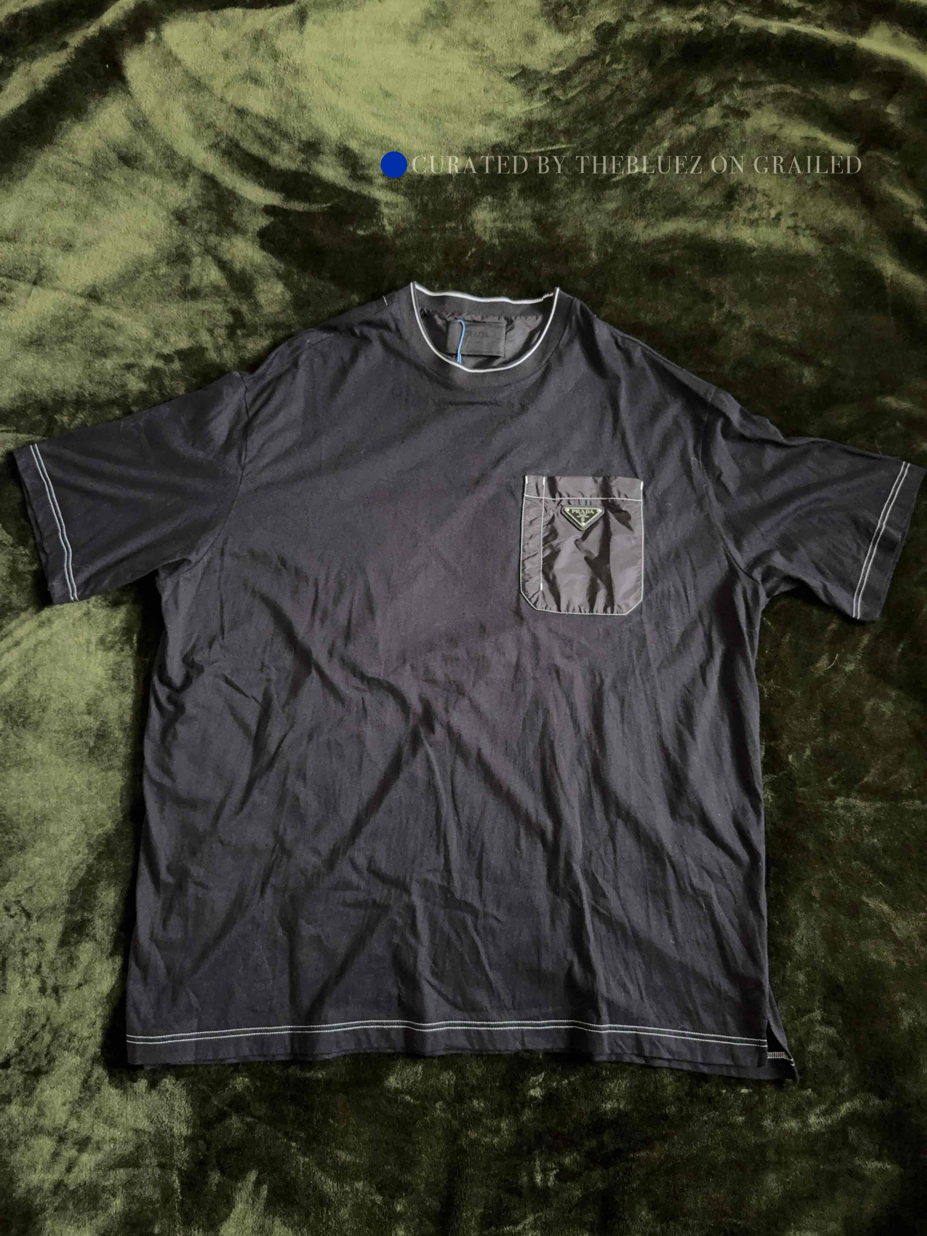 Prada Black Short-Sleeve Shirt with Pocket, Size M Size US M / EU 48-50 / 2 - 1 Preview