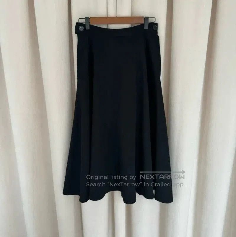 Yohji Yamamoto Yohji Yamamoto Black Wool Midi Skirt . Size 27" / US 4 / IT 40 - 2 Thumbnail