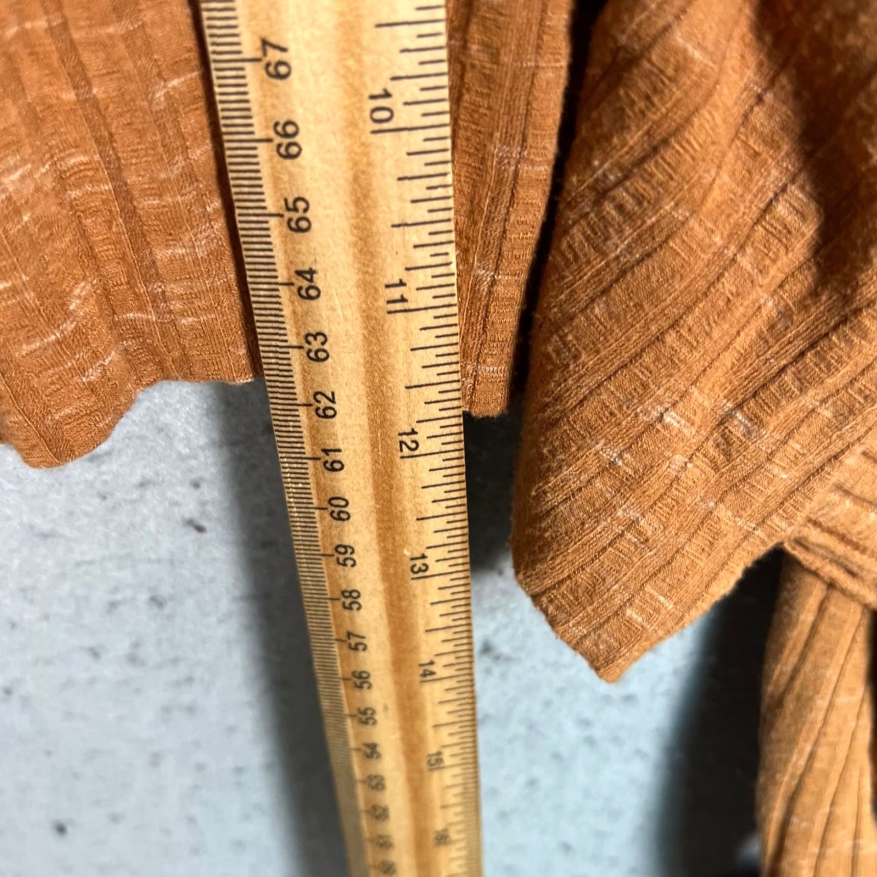 Vintage We The Free Womens Small Wrap Top Brown Ribbed Long Sleeve Shirt Size S / US 4 / IT 40 - 6 Thumbnail