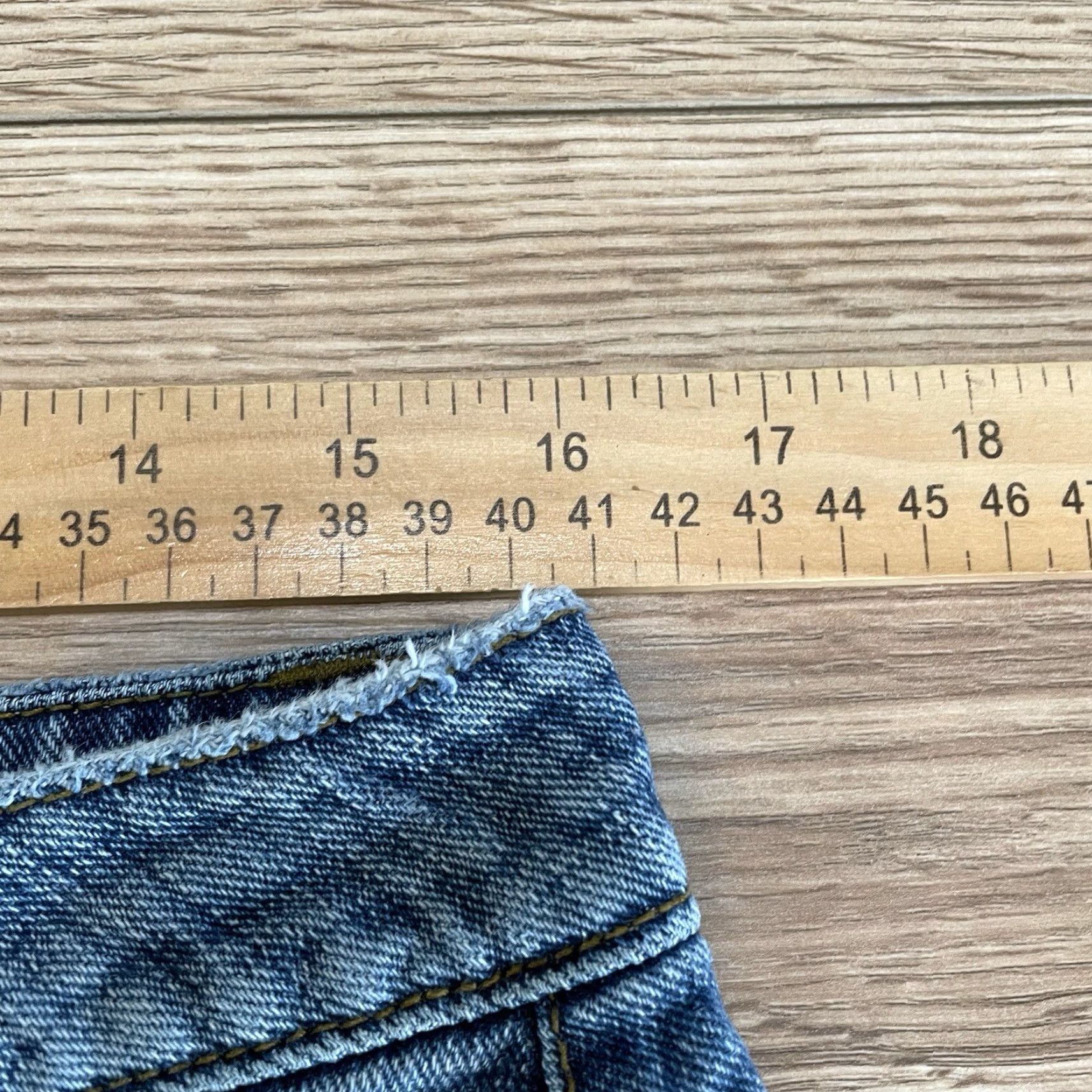 Vintage VINTAGE LEI Chelsea Denim Skirt Low Rise Long Size 11 Blue Womens Size 32" / US 10 / IT 46 - 5 Thumbnail